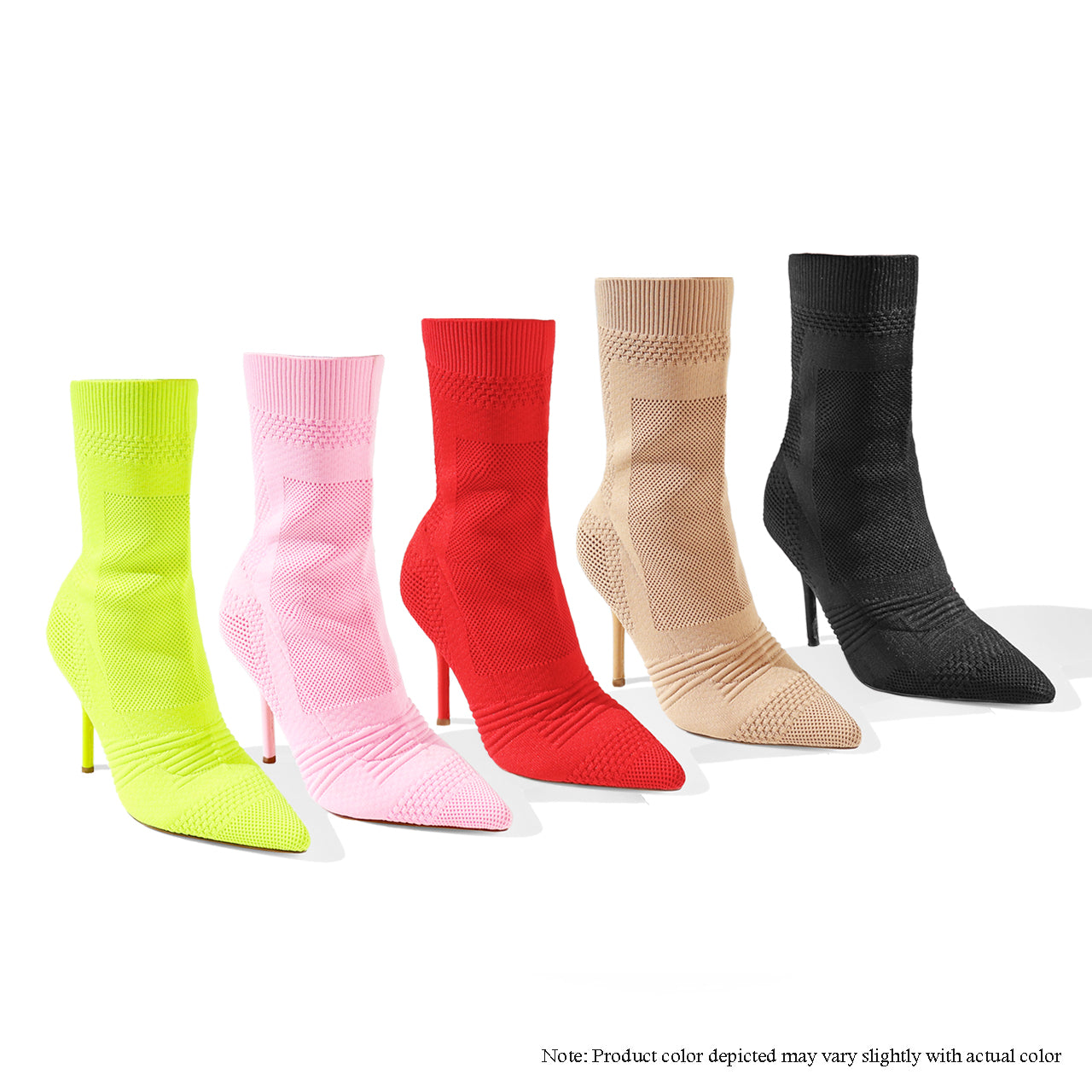 BEXIE-20 PATTERNED KNITTED BOOTIE - LIME