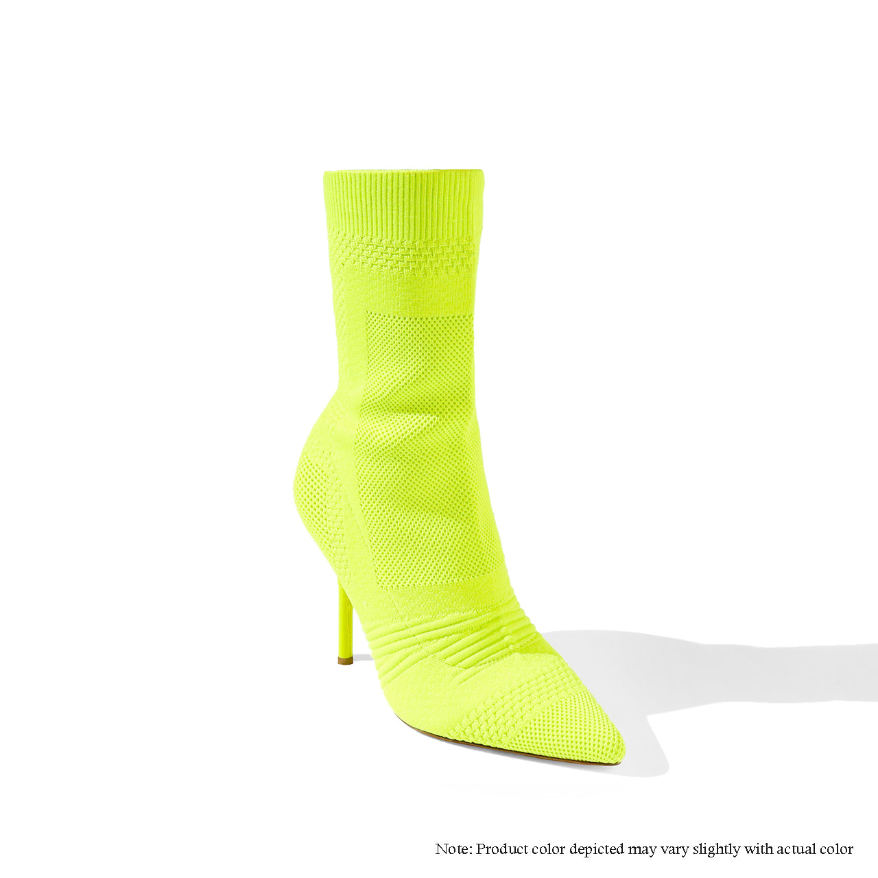 BEXIE-20 PATTERNED KNITTED BOOTIE - LIME