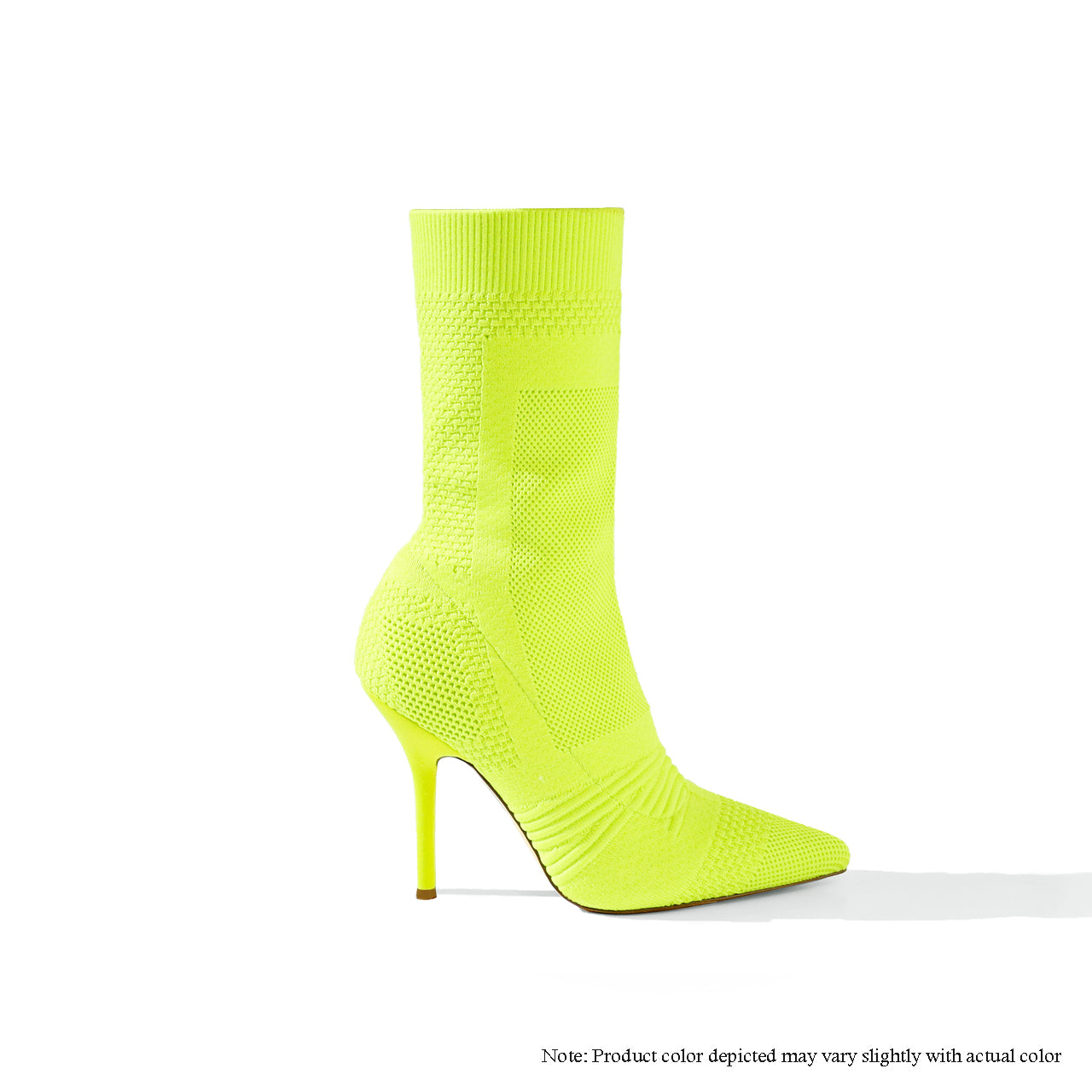 BEXIE-20 PATTERNED KNITTED BOOTIE - LIME