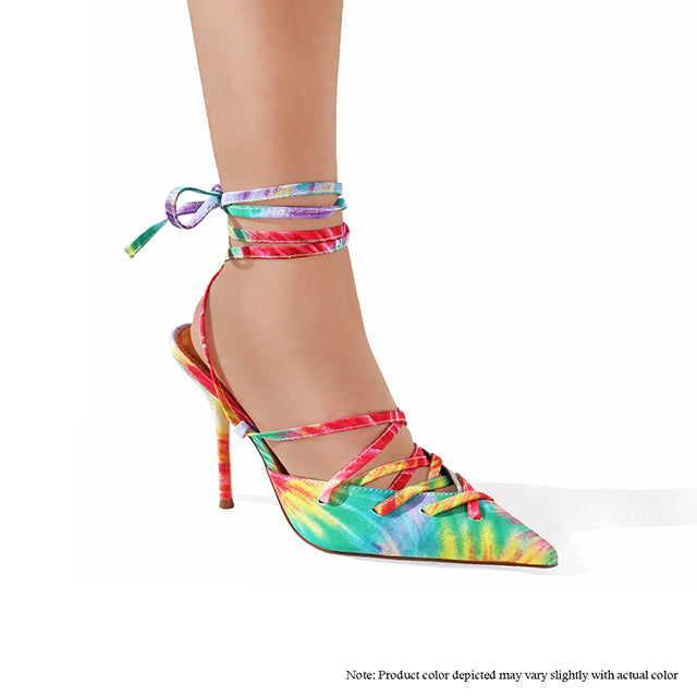 BEXIE-23 POINTED TOE PUMPS - RAINBOW