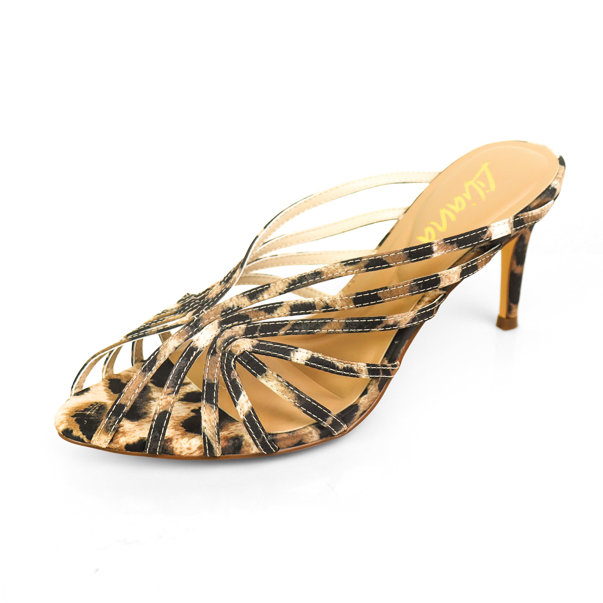 CHANTELLE-1 STRAPPY MULE W/HEEL LEOPARD