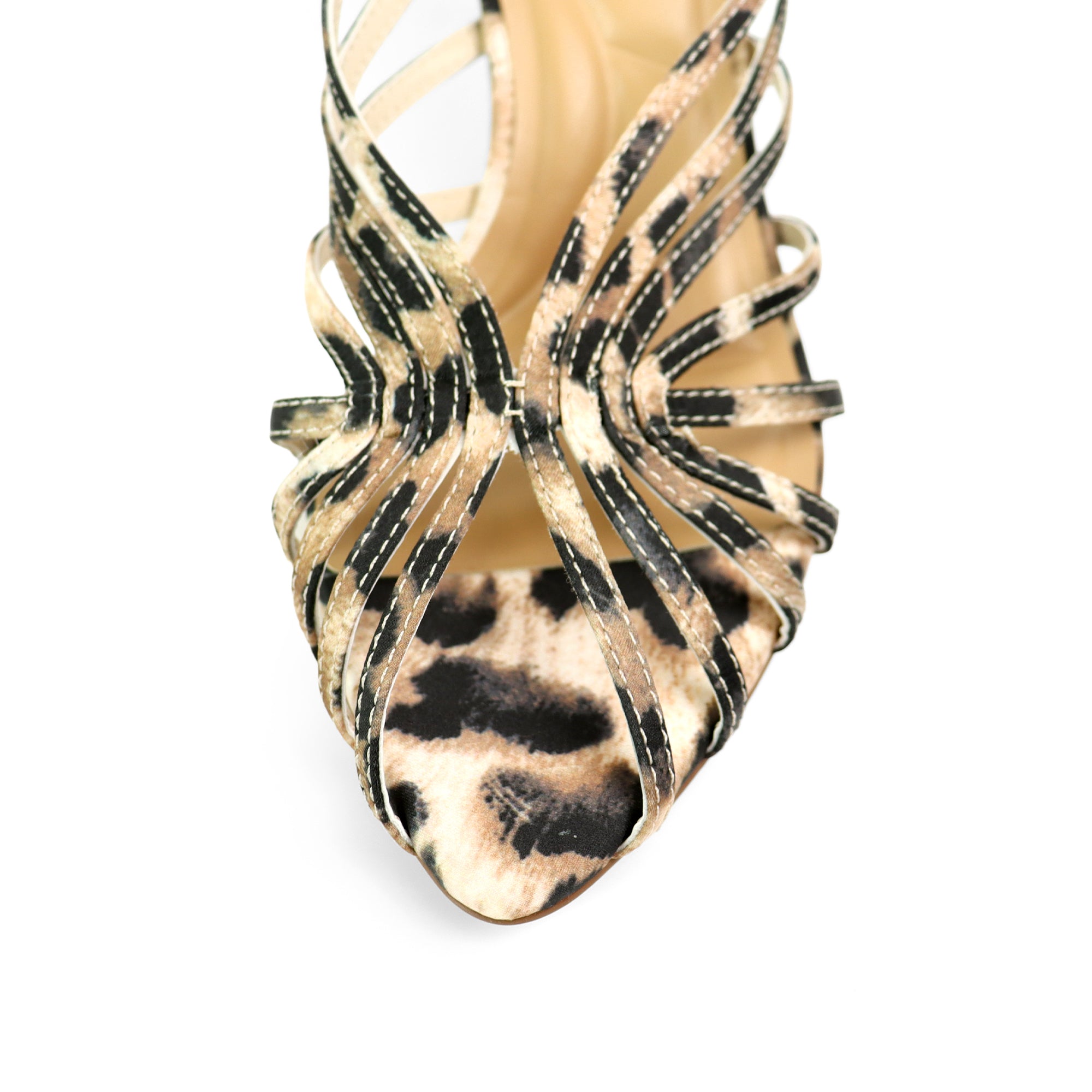 CHANTELLE-1 STRAPPY MULE W/HEEL LEOPARD