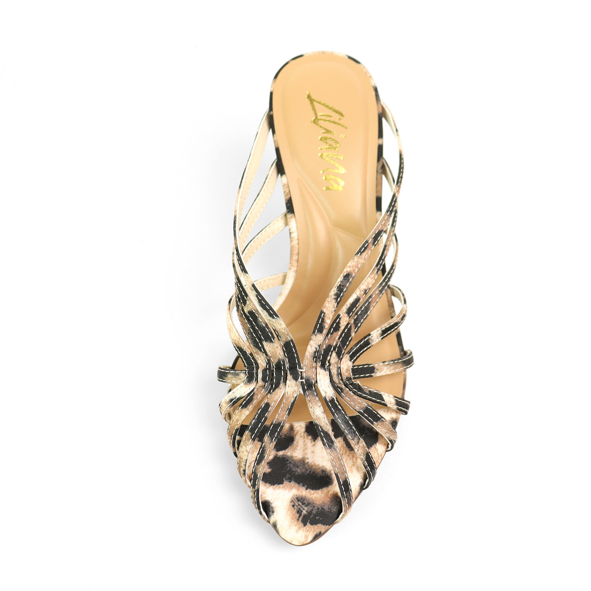 CHANTELLE-1 STRAPPY MULE W/HEEL LEOPARD