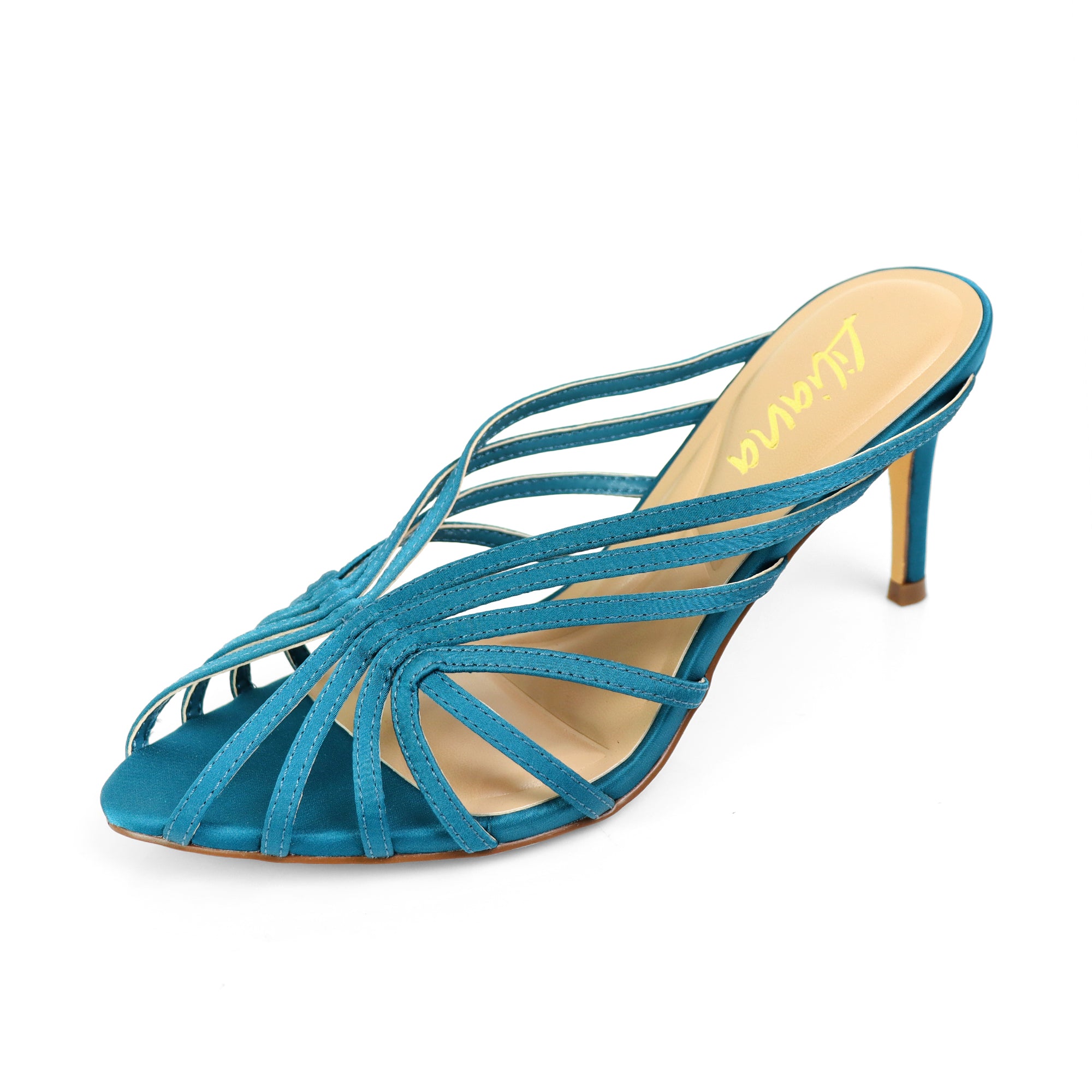 CHANTELLE-1 STRAPPY MULE W/HEEL TURQUOISE