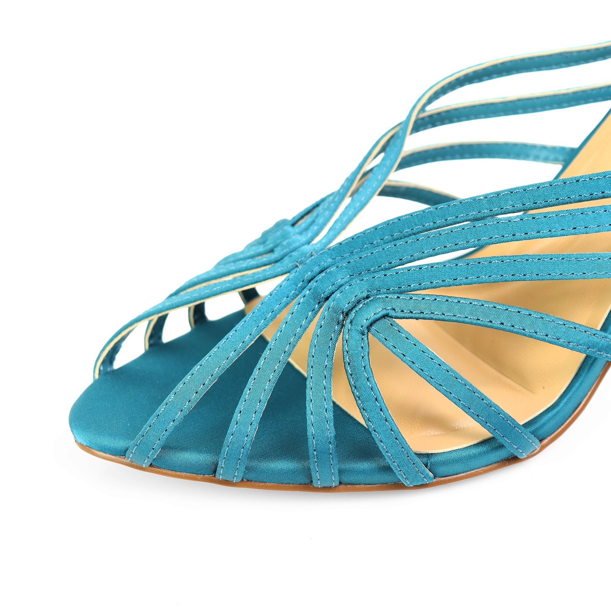 CHANTELLE-1 STRAPPY MULE W/HEEL TURQUOISE