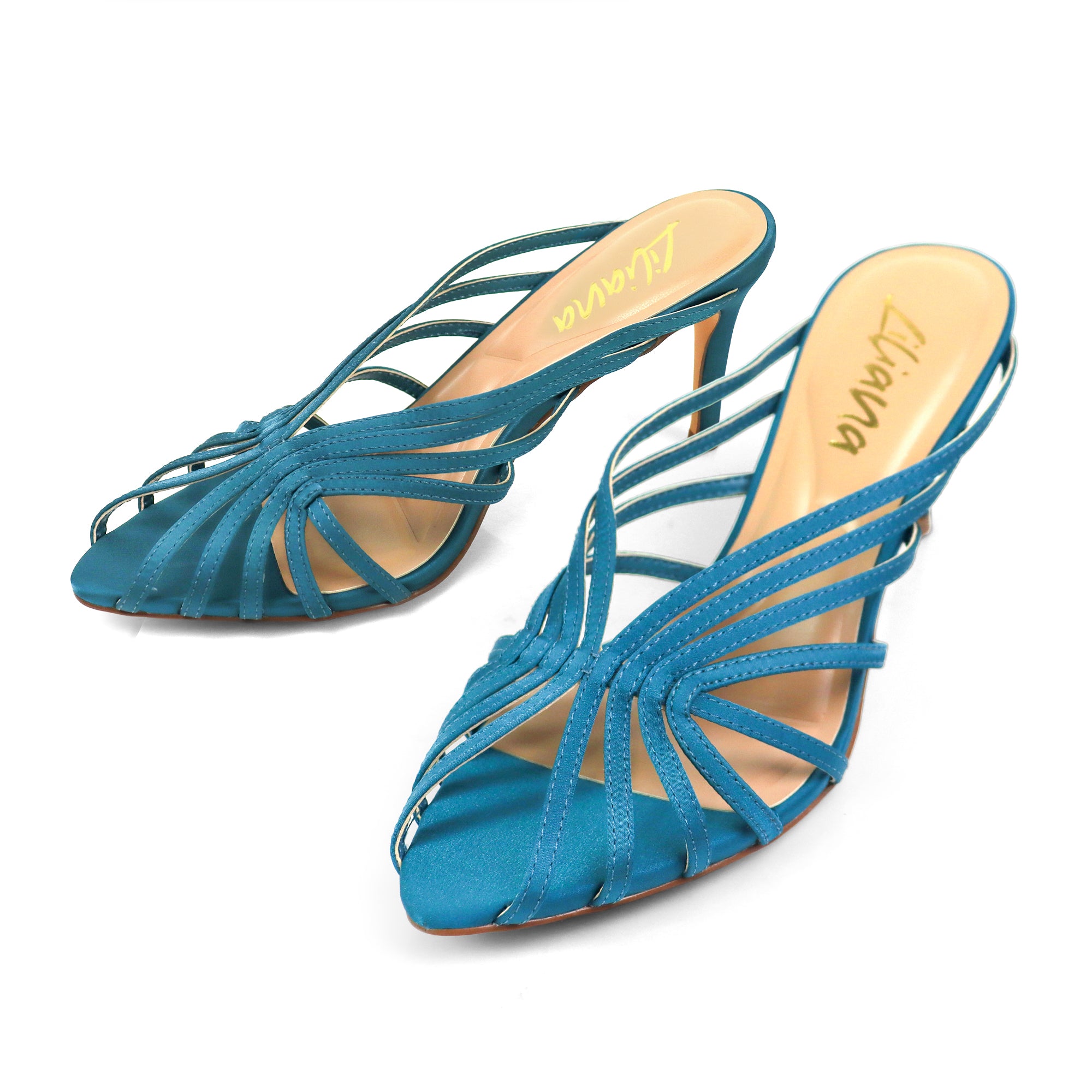 CHANTELLE-1 STRAPPY MULE W/HEEL TURQUOISE