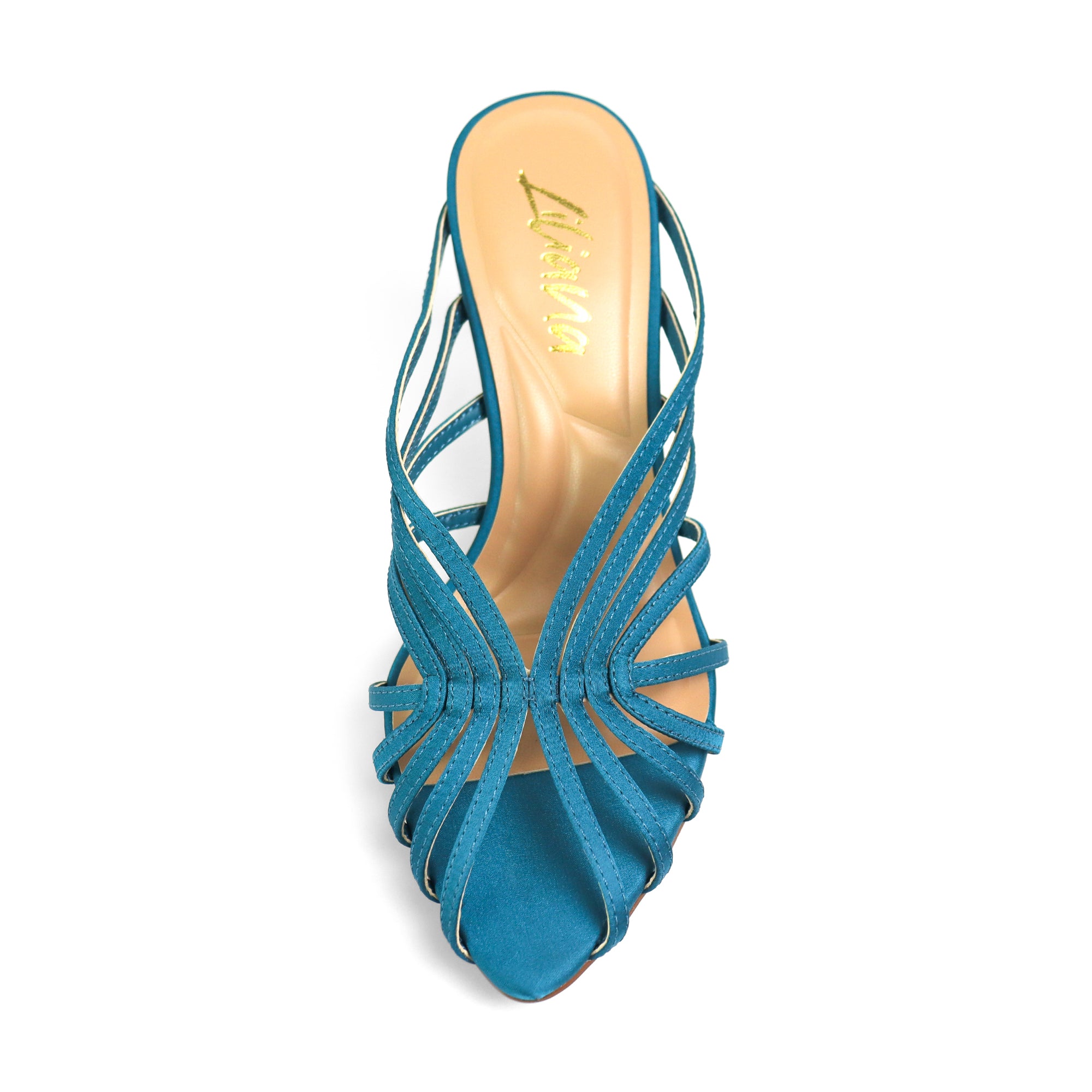 CHANTELLE-1 STRAPPY MULE W/HEEL TURQUOISE
