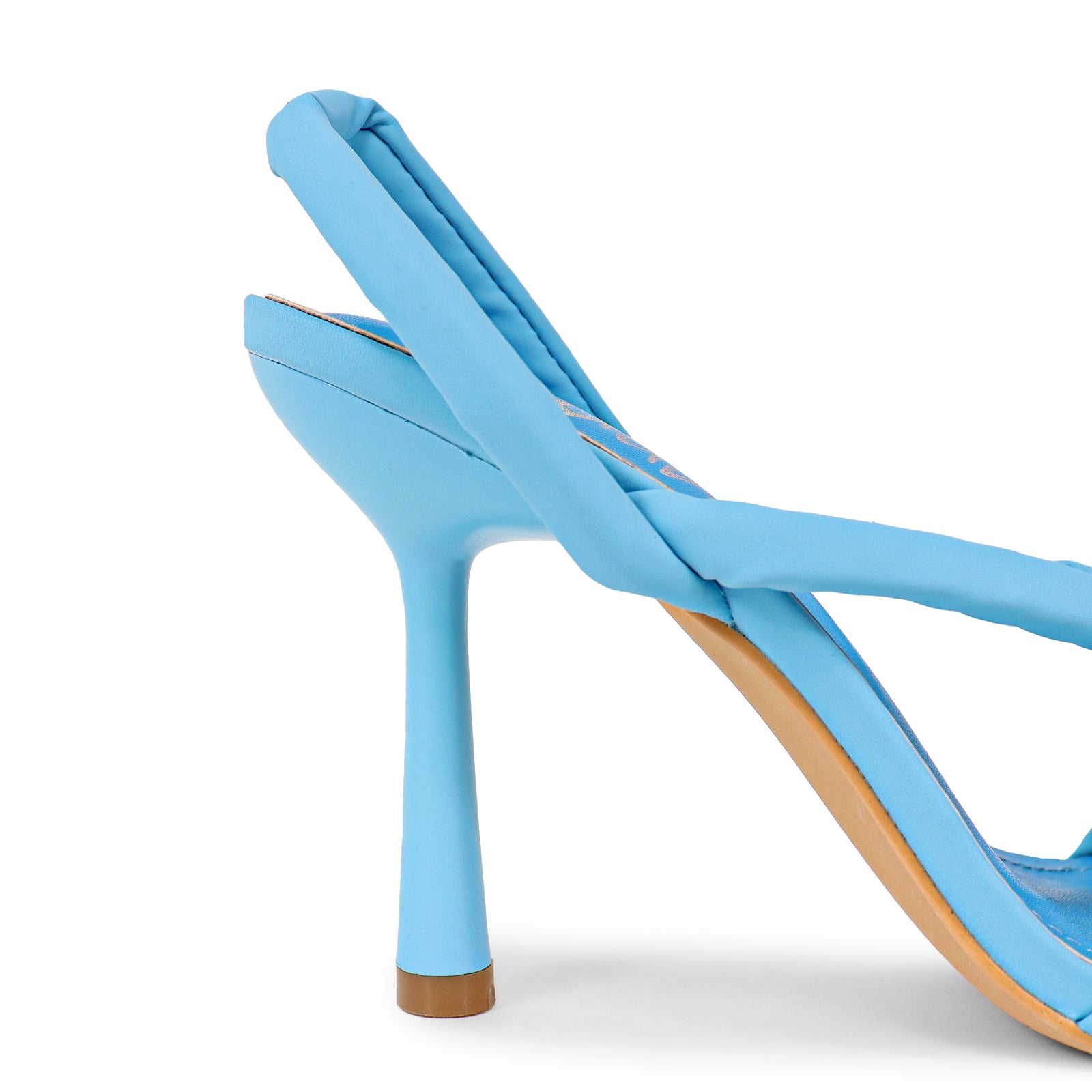 CLARA-1 OPEN TOE BPPHPP KNOT DETAIL HEELED SANDAL-BLUE