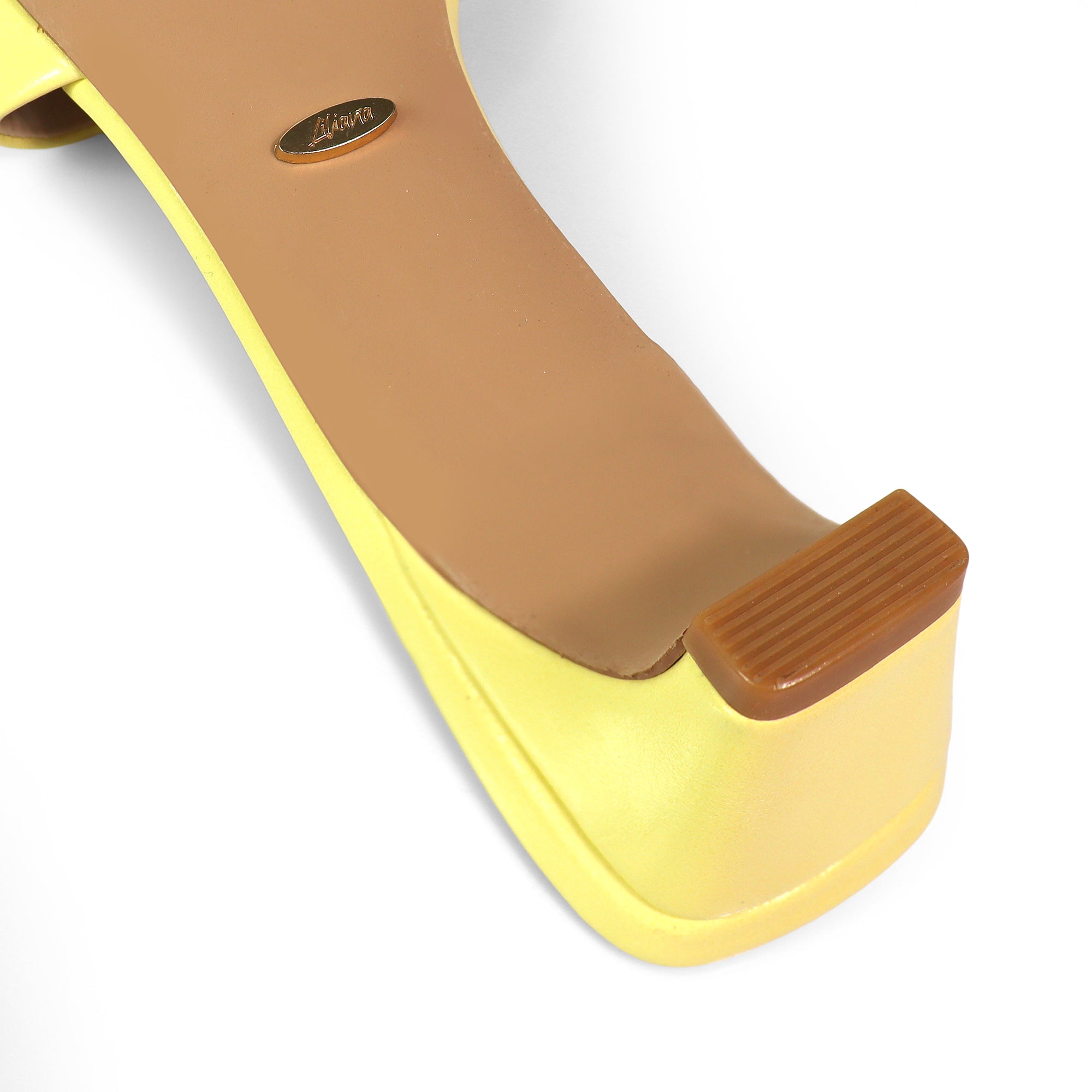 ELAINNY-1 TRANSPARENT CLEAR UPPER MULE W/ KITTEN HEEL BUTTER