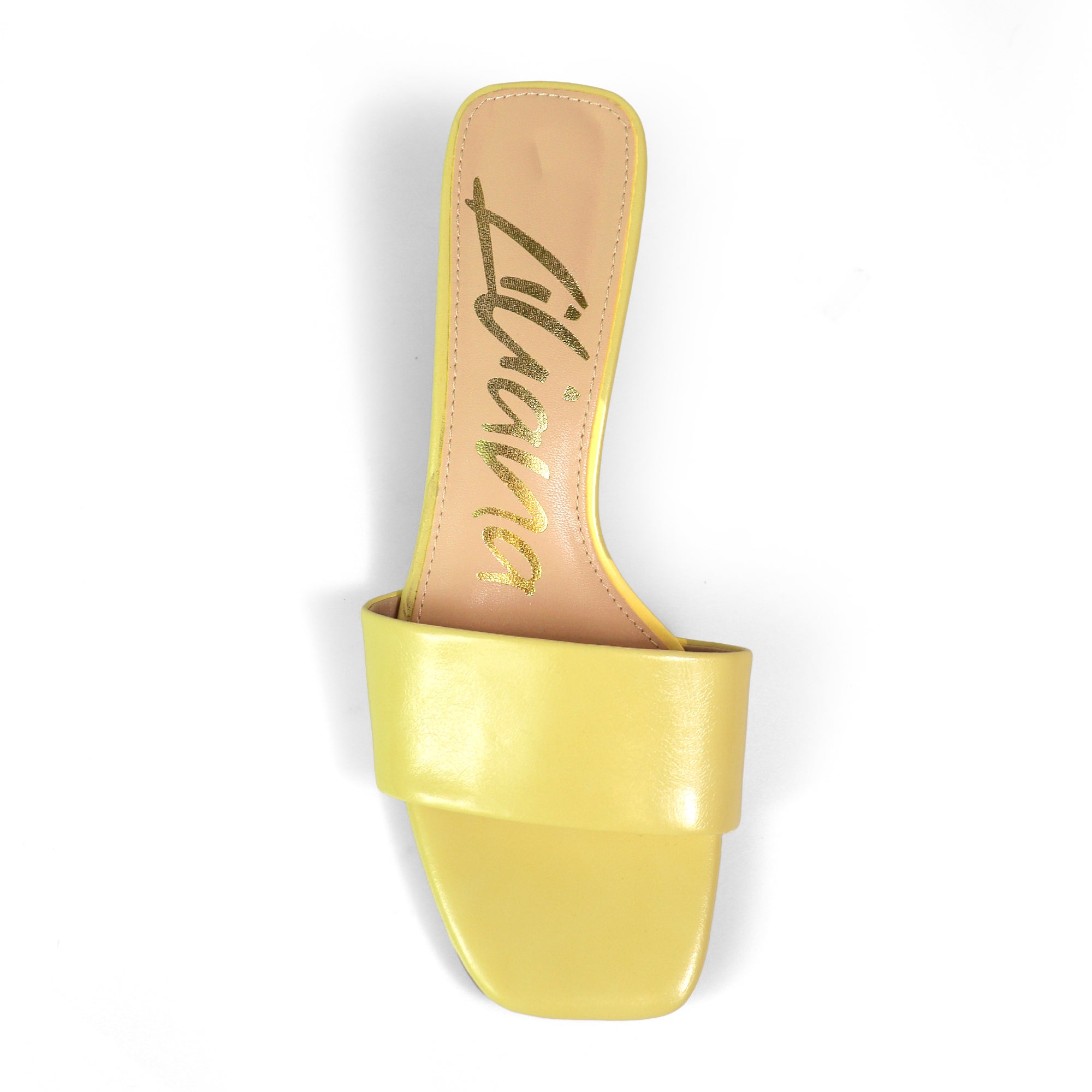 ELAINNY-1 TRANSPARENT CLEAR UPPER MULE W/ KITTEN HEEL BUTTER