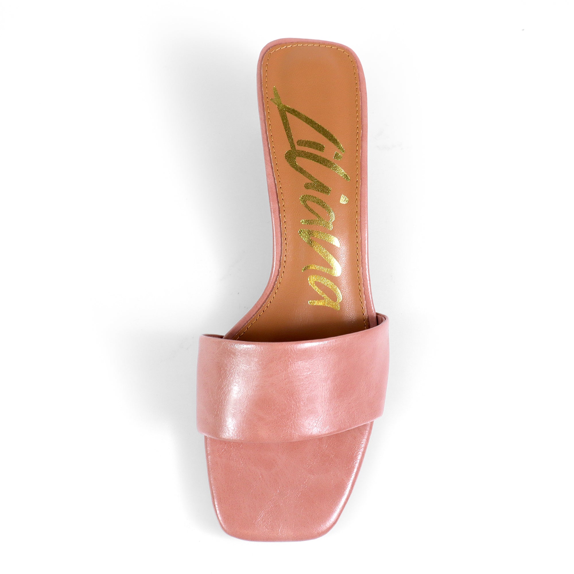 ELAINNY-1 TRANSPARENT CLEAR UPPER MULE W/ KITTEN HEEL ROSE