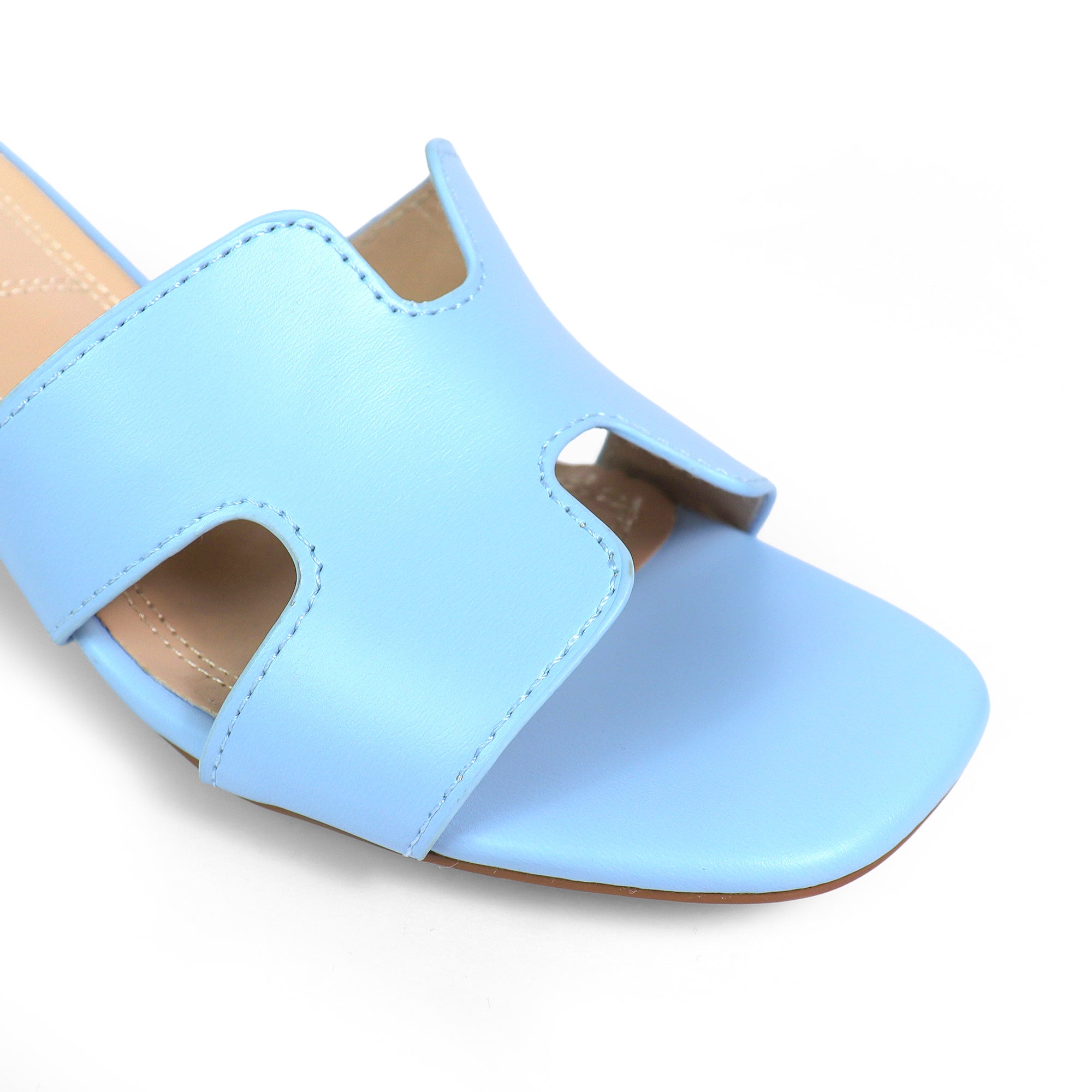 ELENA-1 ALMOND OPEN TOE MID HIGH HEEL BABY BLUE