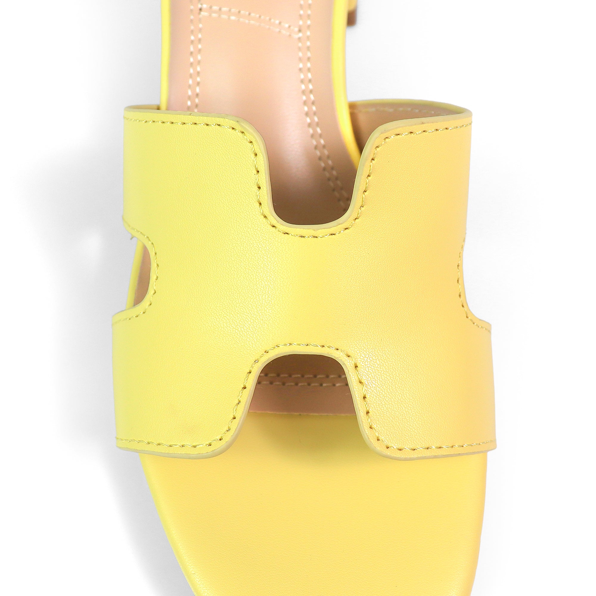 ELENA-1 ALMOND OPEN TOE MID HIGH HEEL BUTTER