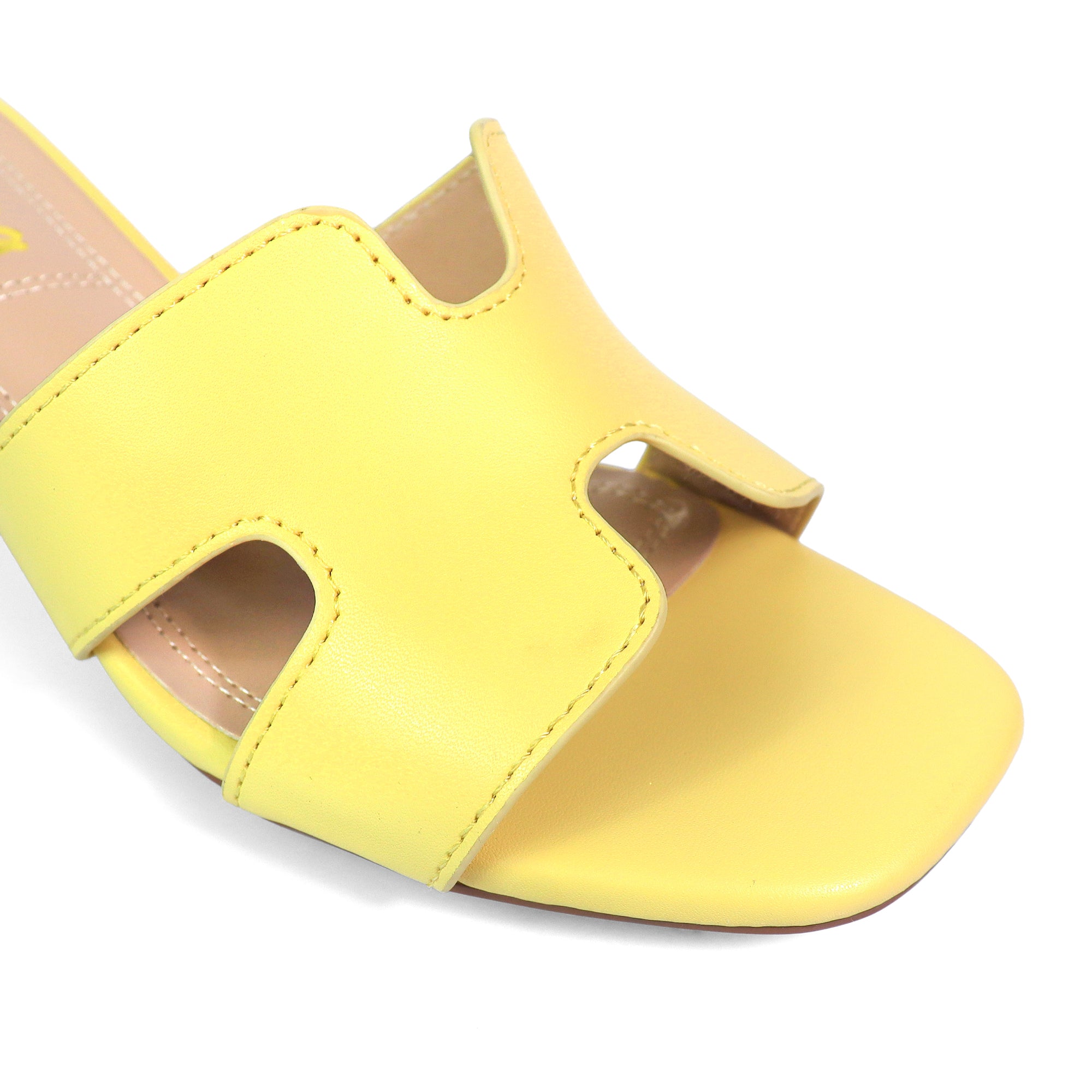 ELENA-1 ALMOND OPEN TOE MID HIGH HEEL BUTTER