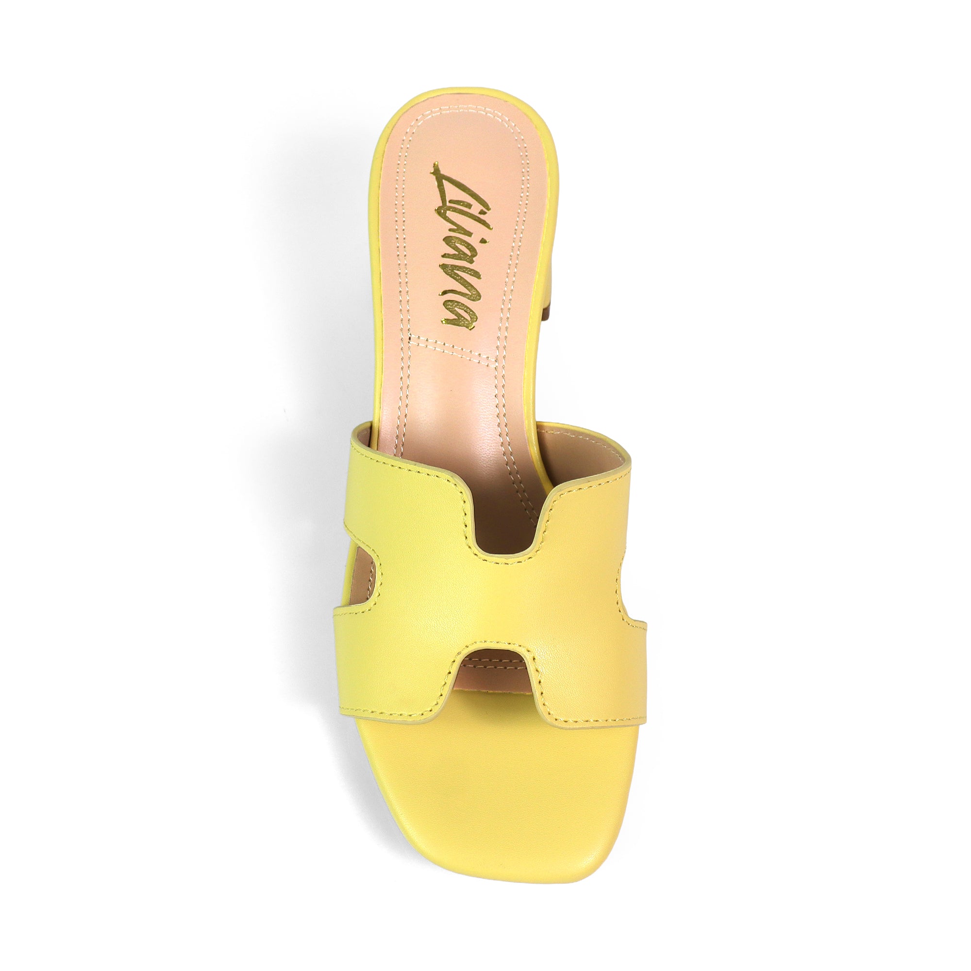 ELENA-1 ALMOND OPEN TOE MID HIGH HEEL BUTTER