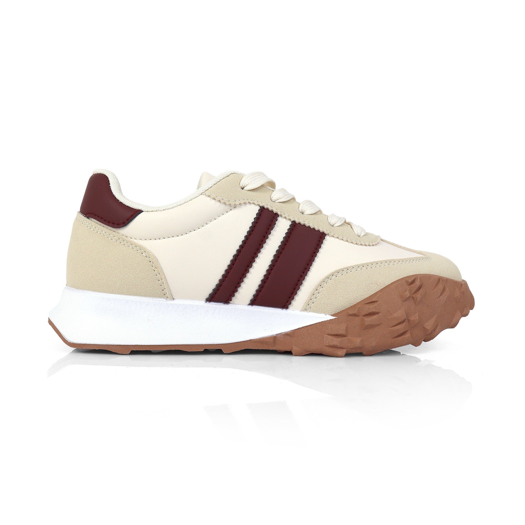 ENDIVE-3 RETRO TRAINERS SNEAKERS BEIGE