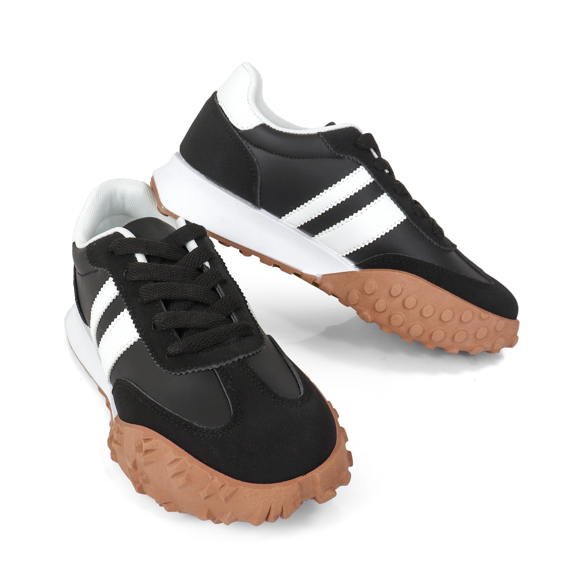 ENDIVE-3 RETRO TRAINERS SNEAKERS BLACK