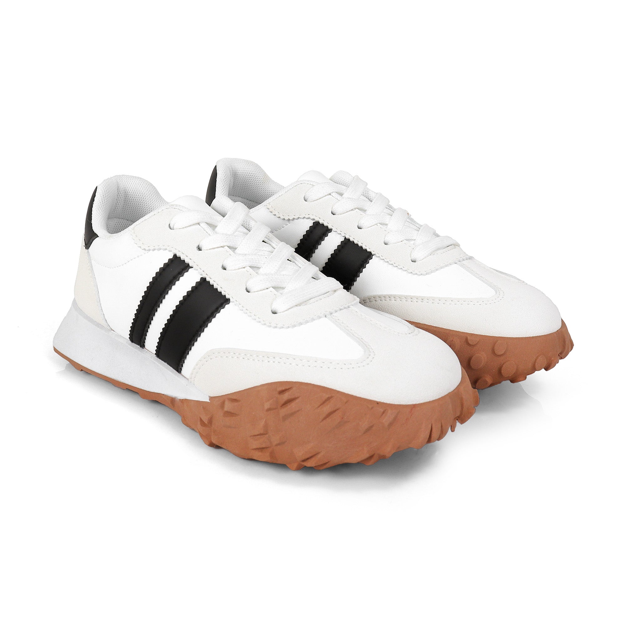ENDIVE-3 RETRO TRAINERS SNEAKERS WHITE