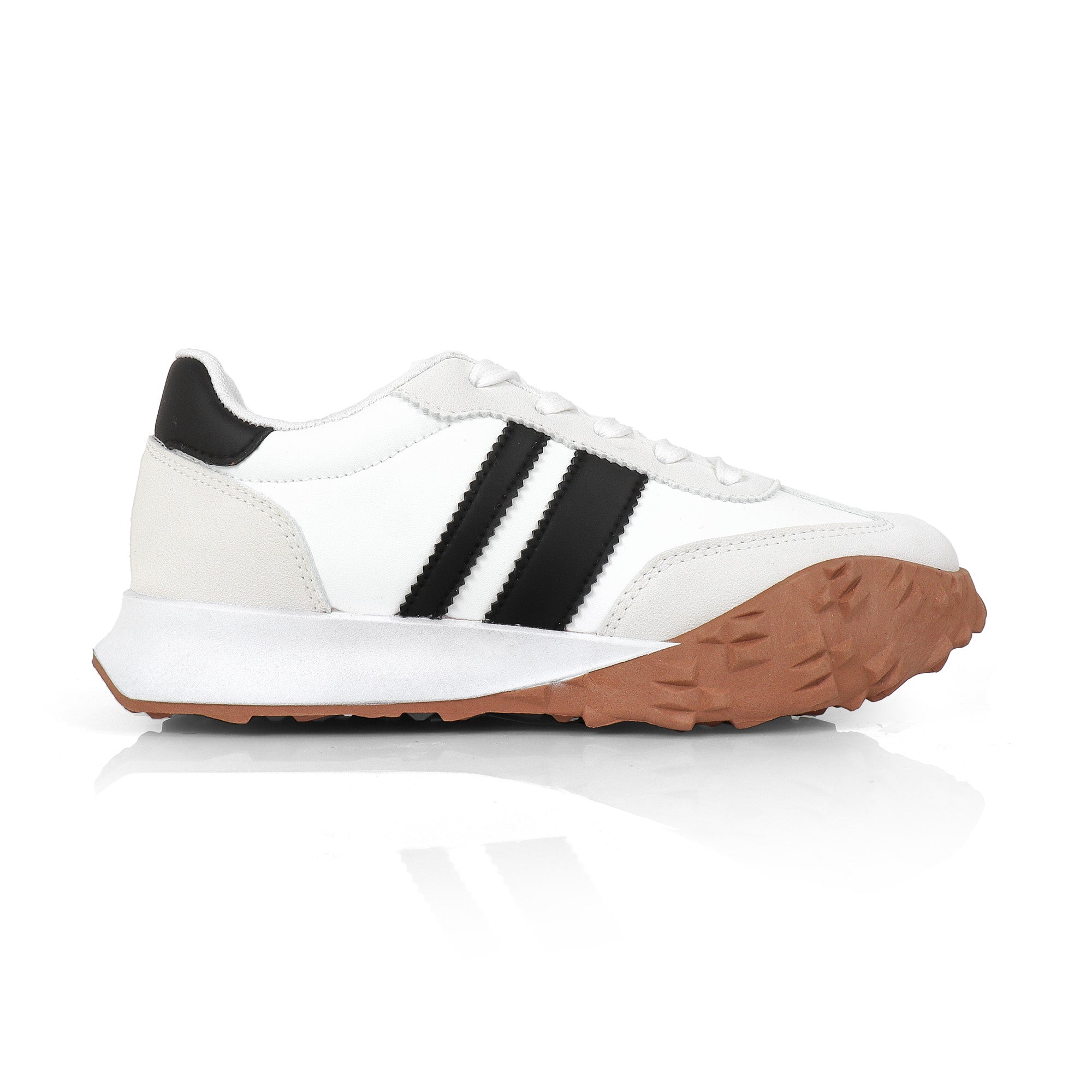 ENDIVE-3 RETRO TRAINERS SNEAKERS WHITE