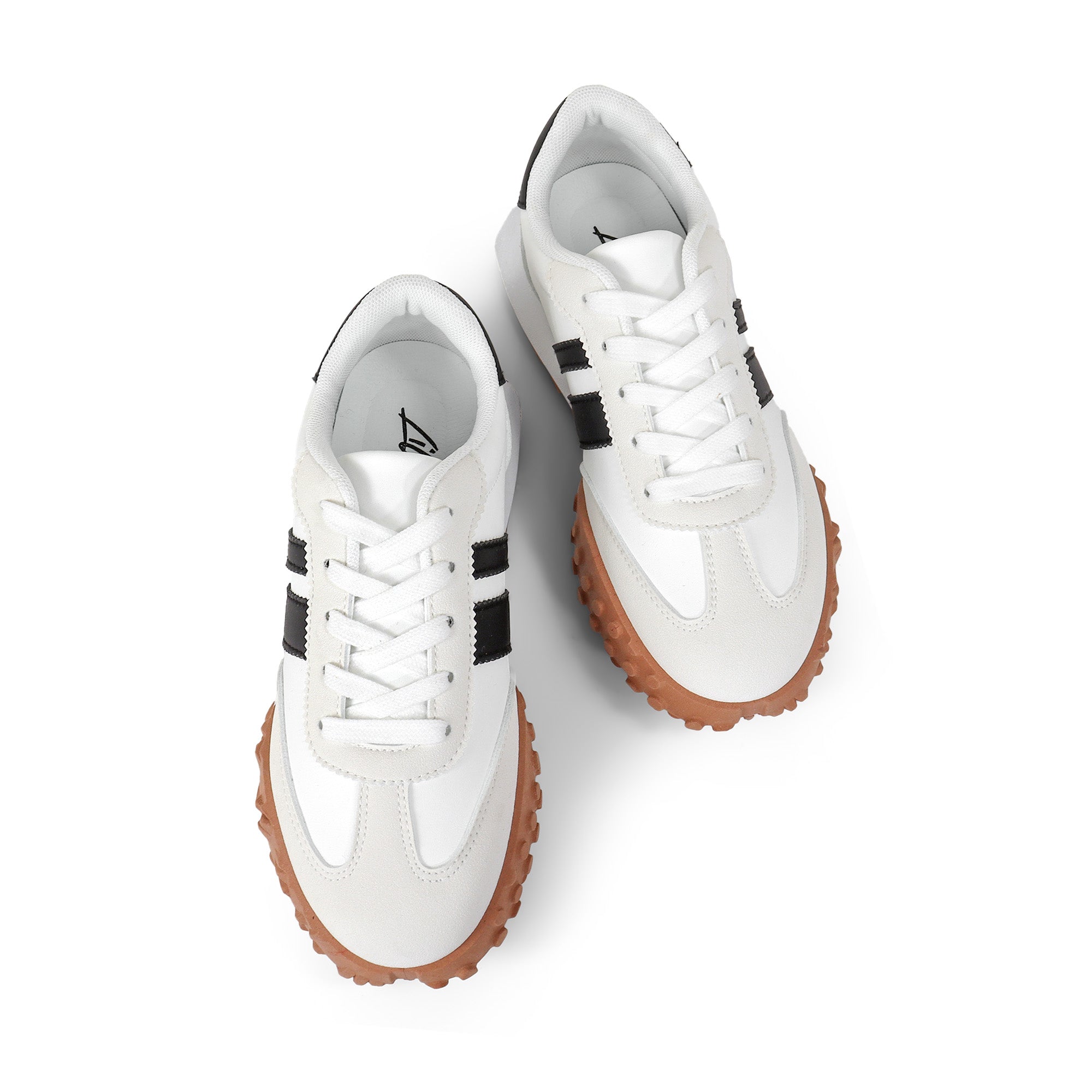 ENDIVE-3 RETRO TRAINERS SNEAKERS WHITE