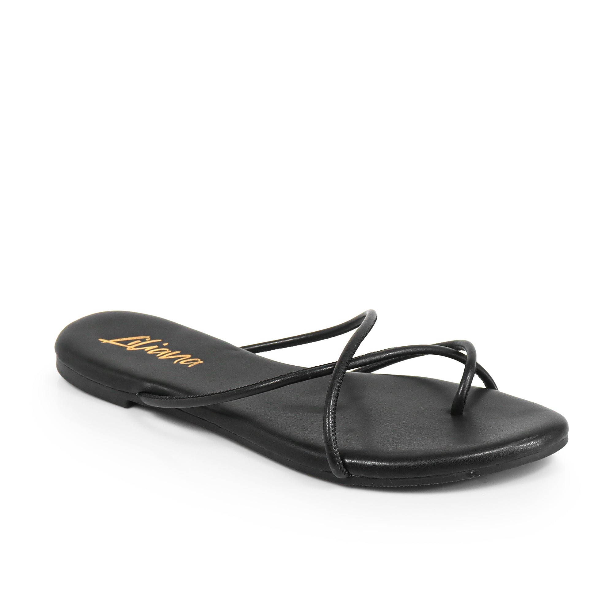 ERICA-1 STRAP SLIDE SANDAL BLACK