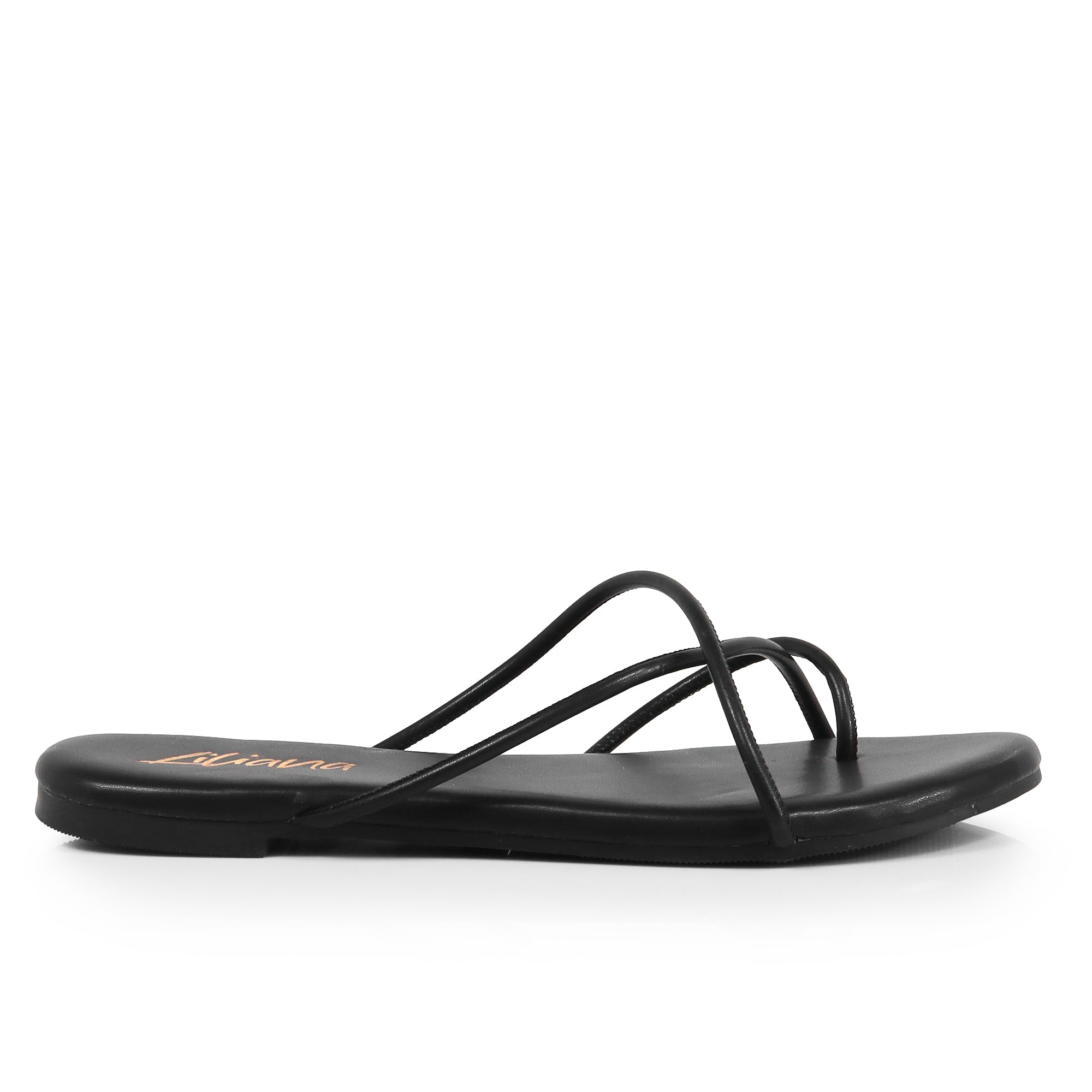 ERICA-1 STRAP SLIDE SANDAL BLACK