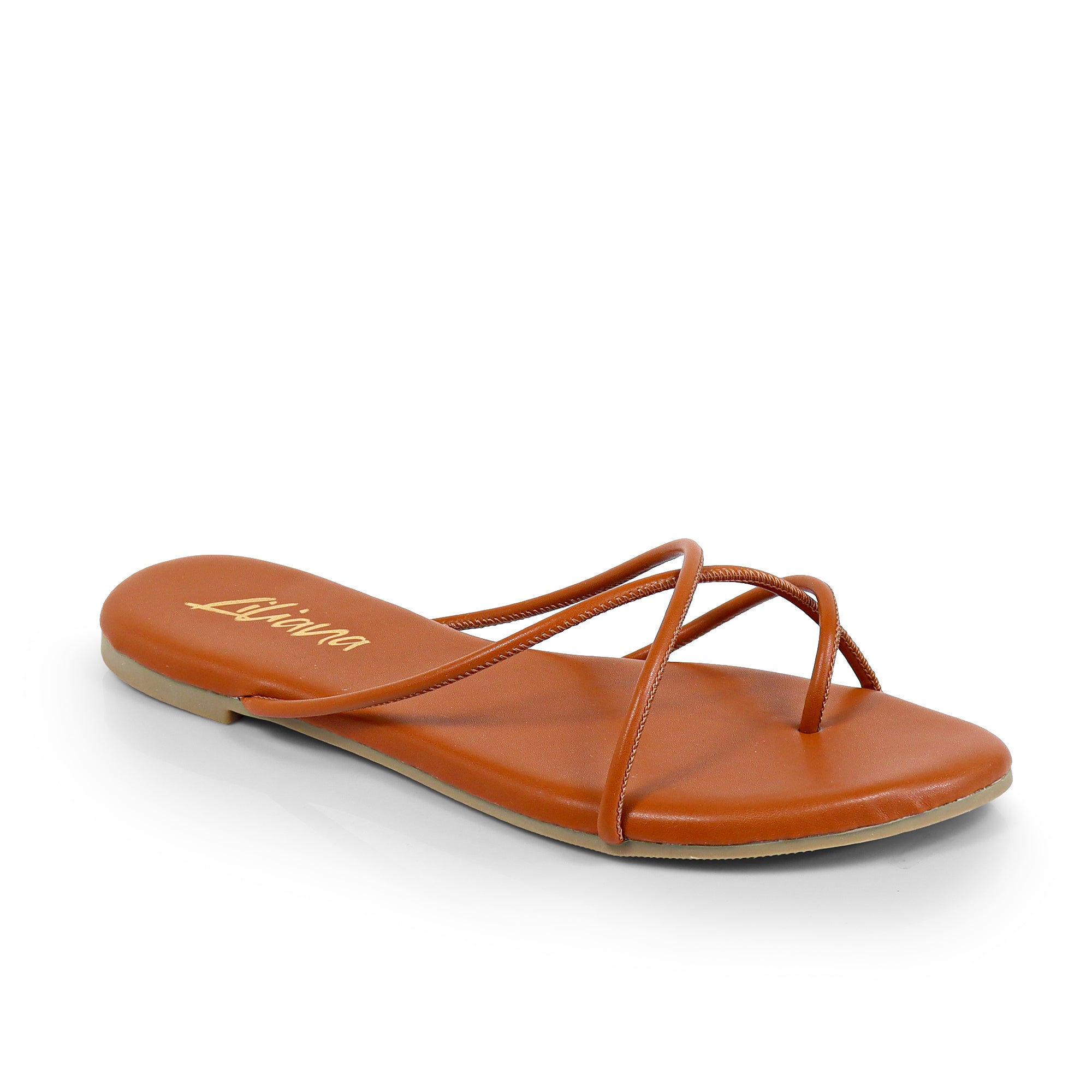 ERICA-1 STRAP SLIDE SANDAL TAN