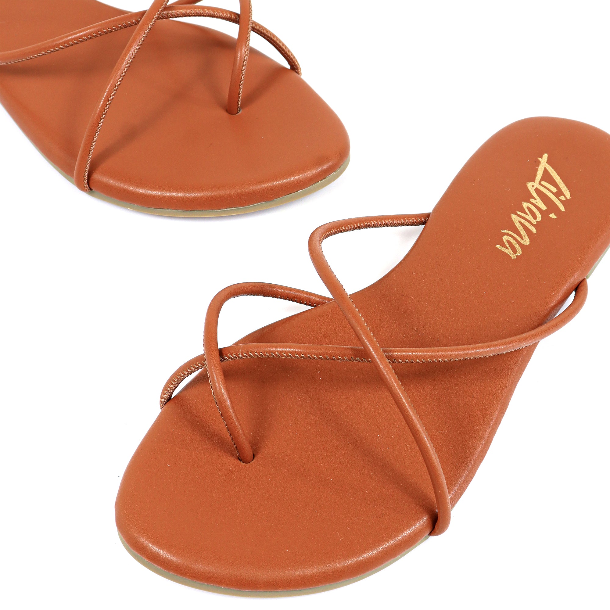 ERICA-1 STRAP SLIDE SANDAL TAN