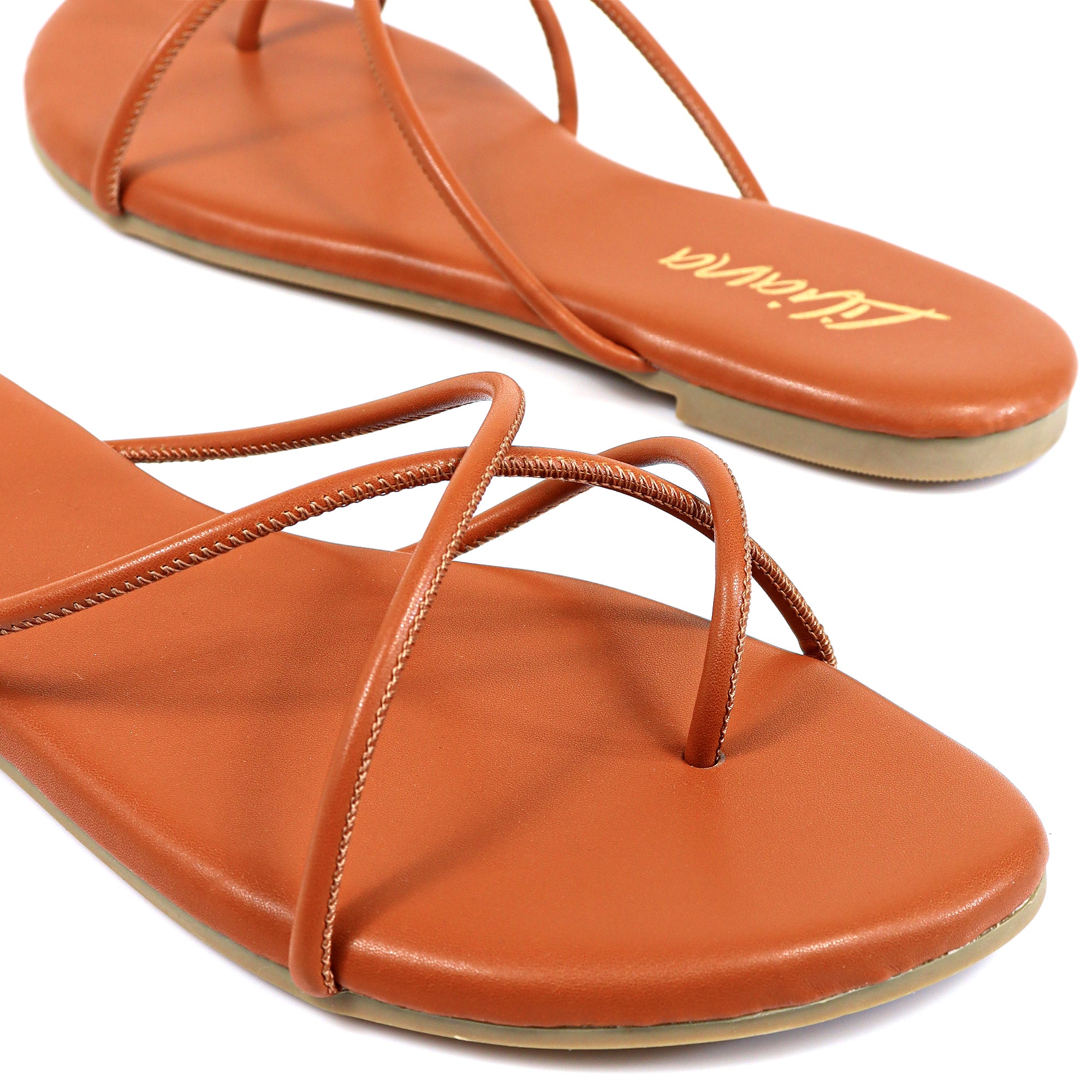 ERICA-1 STRAP SLIDE SANDAL TAN