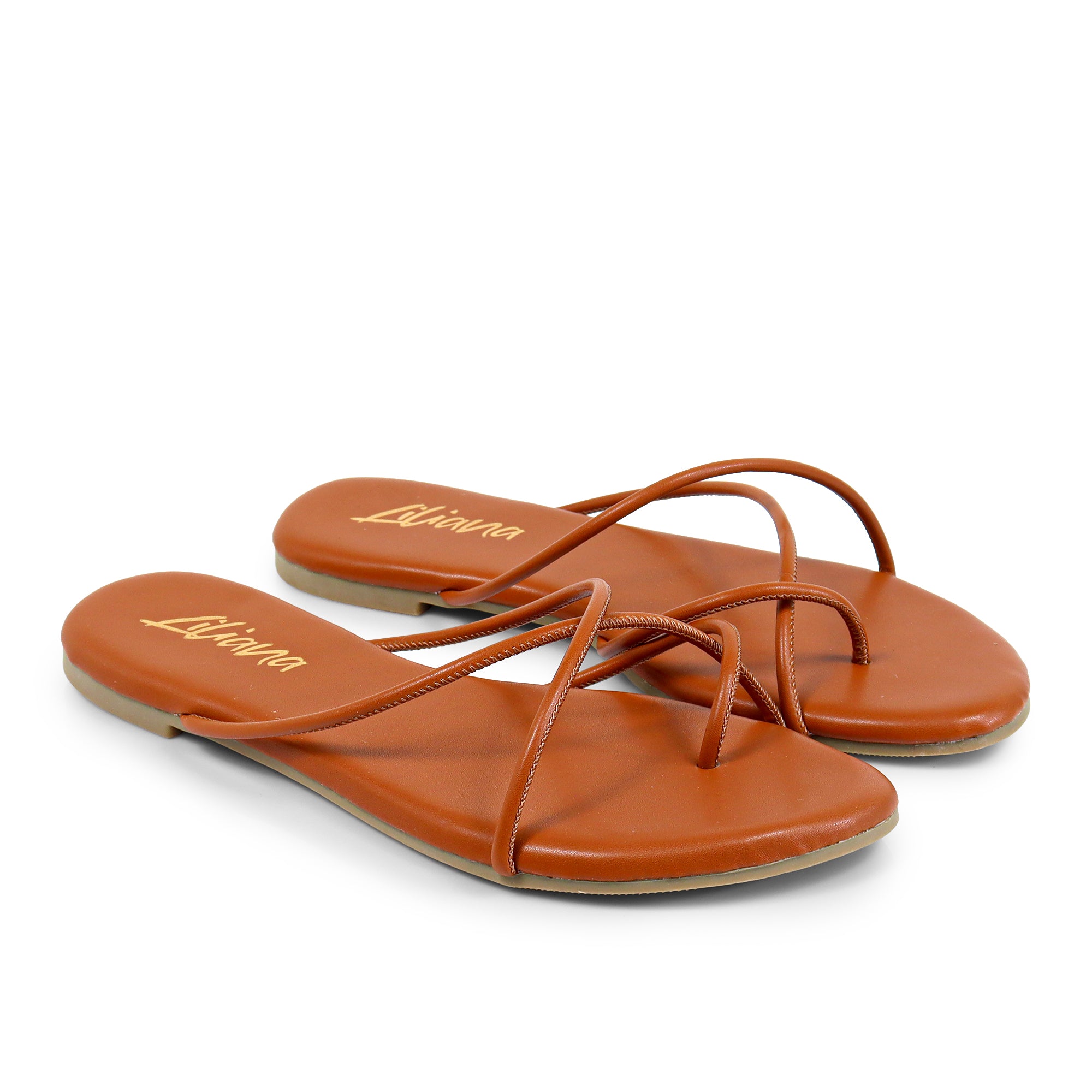 ERICA-1 STRAP SLIDE SANDAL TAN