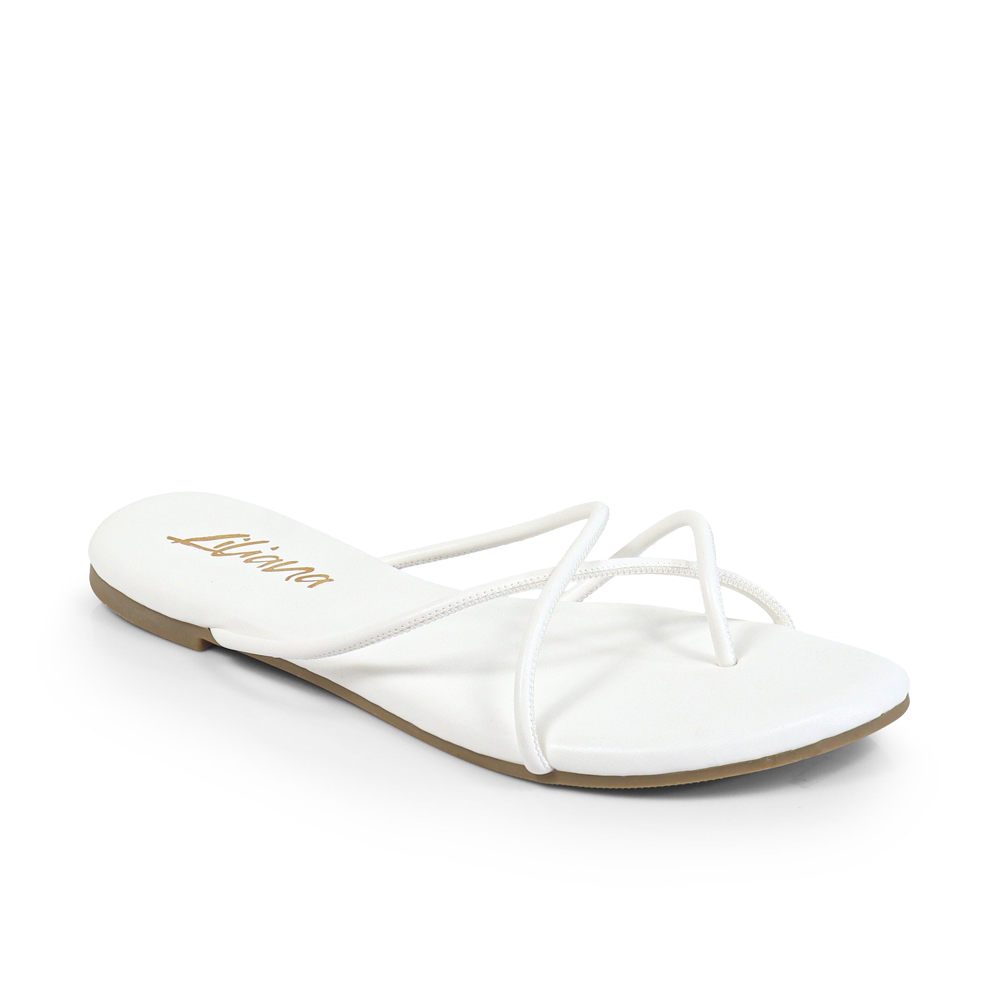 ERICA-1 STRAP SLIDE SANDAL WHITE