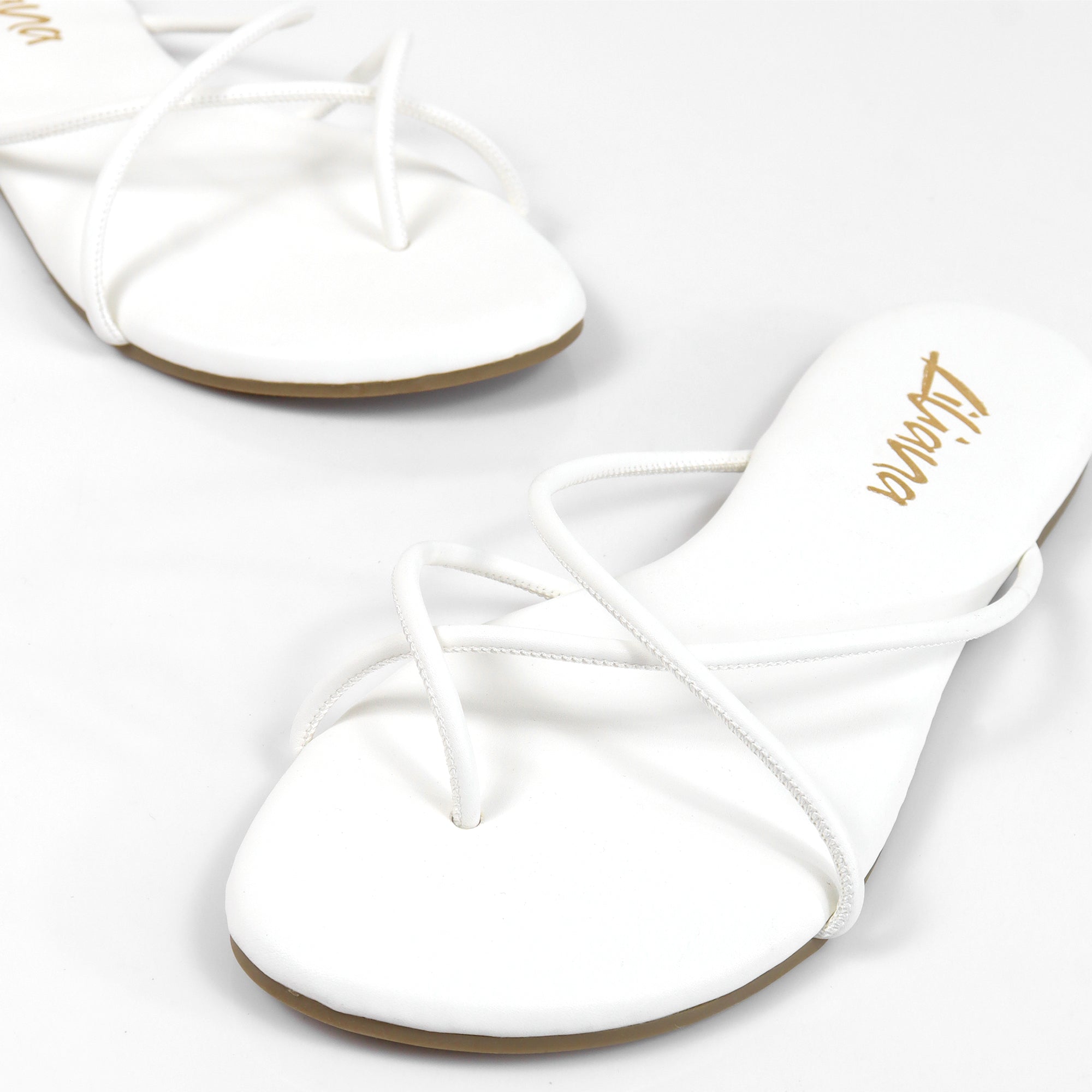 ERICA-1 STRAP SLIDE SANDAL WHITE