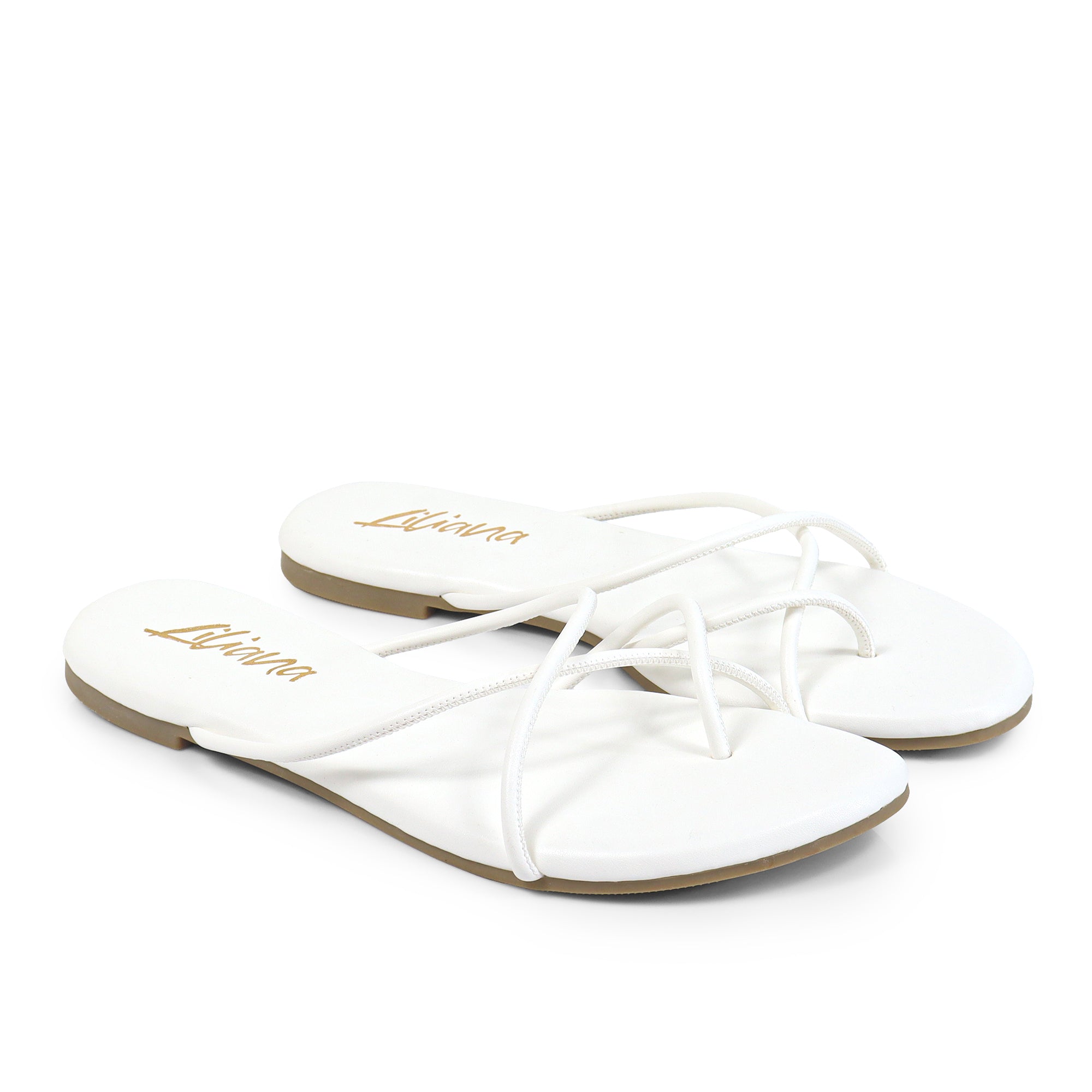ERICA-1 STRAP SLIDE SANDAL WHITE