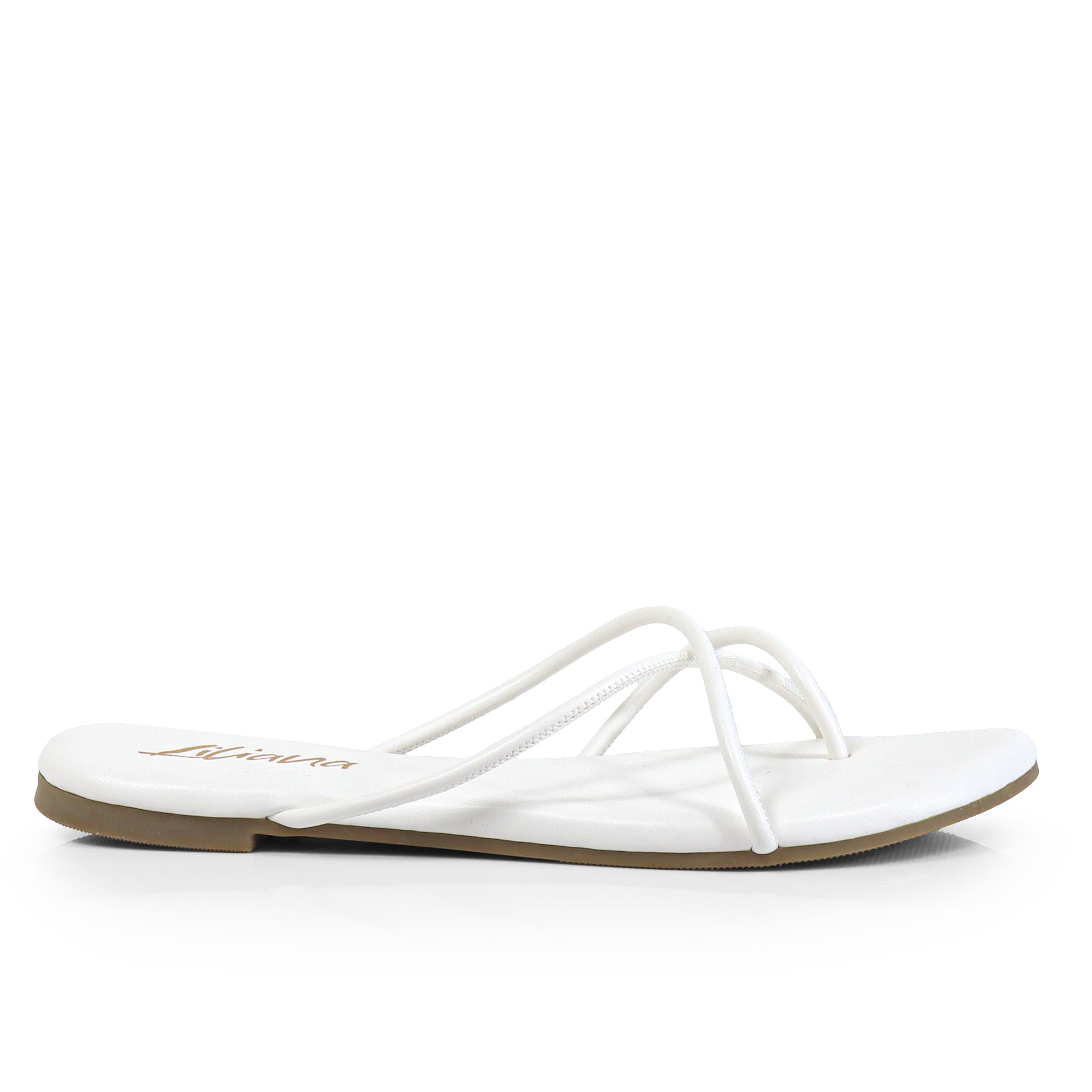 ERICA-1 STRAP SLIDE SANDAL WHITE