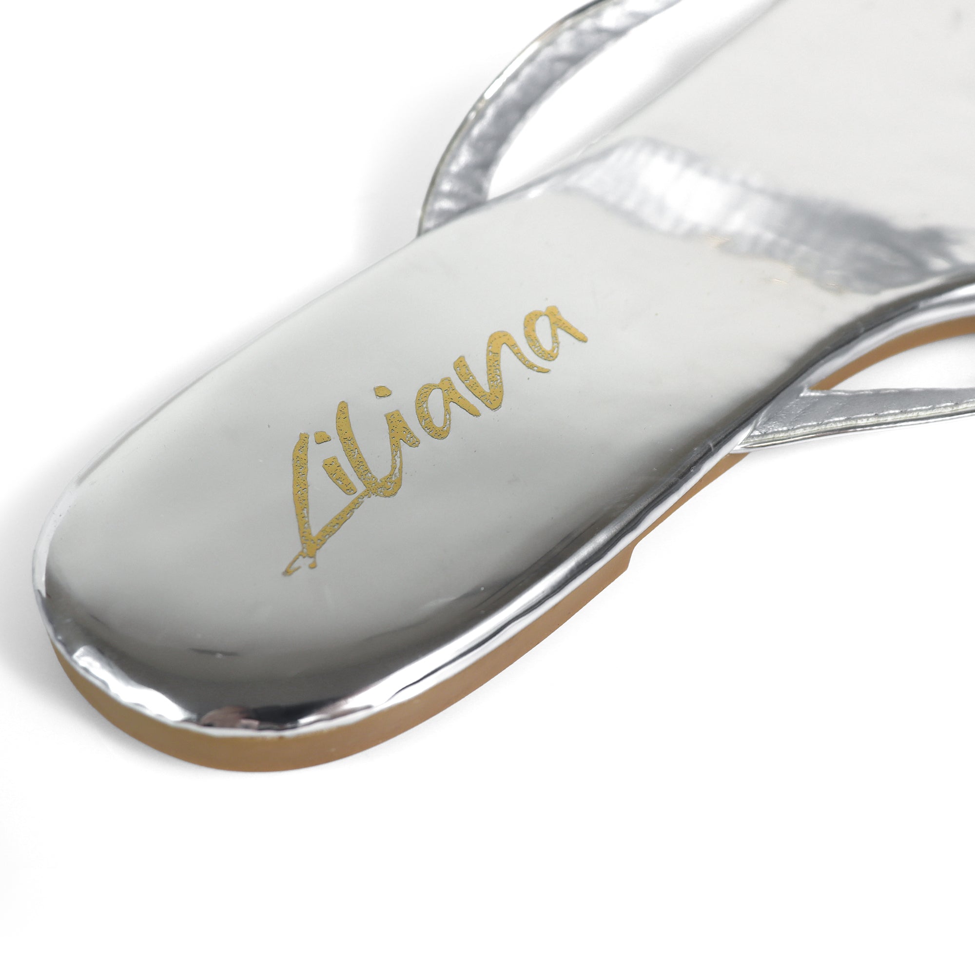 ERICA-2 CRYSTAL THONG SLIDE SANDAL SILV