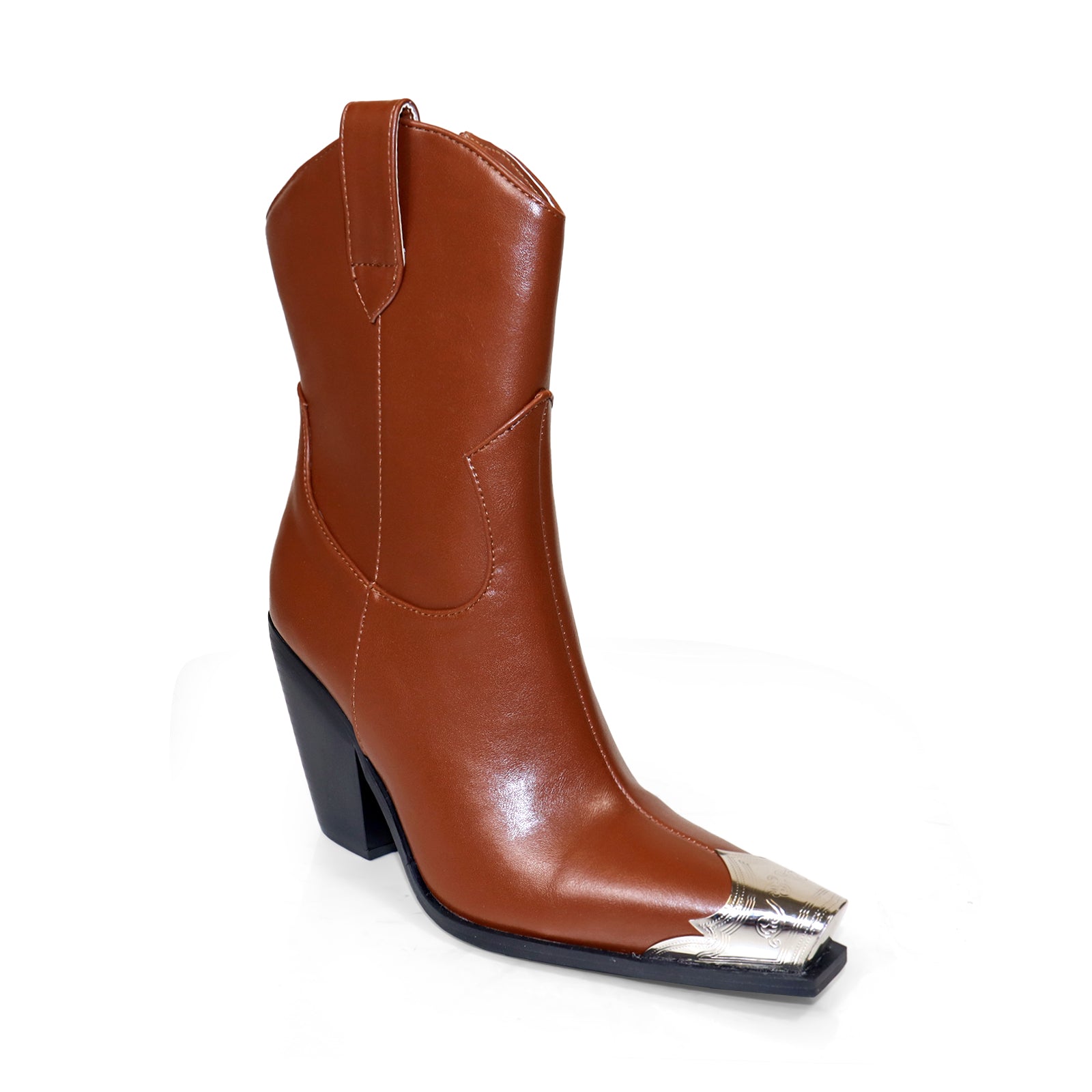 ESSO-7 METAL TOE WESTERN BOOTI BROWN