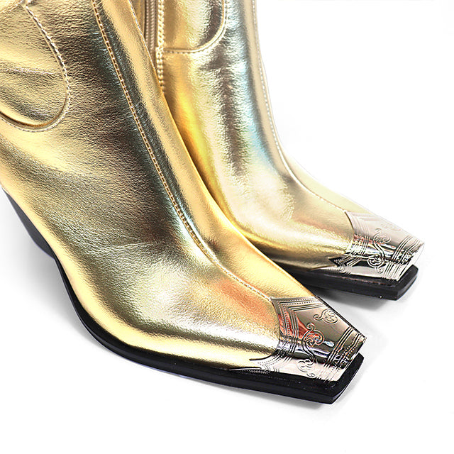 ESSO-7 METAL TOE WESTERN BOOTI GOLD
