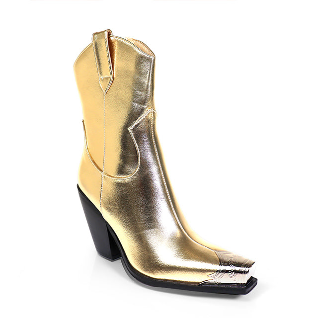 ESSO-7 METAL TOE WESTERN BOOTI GOLD