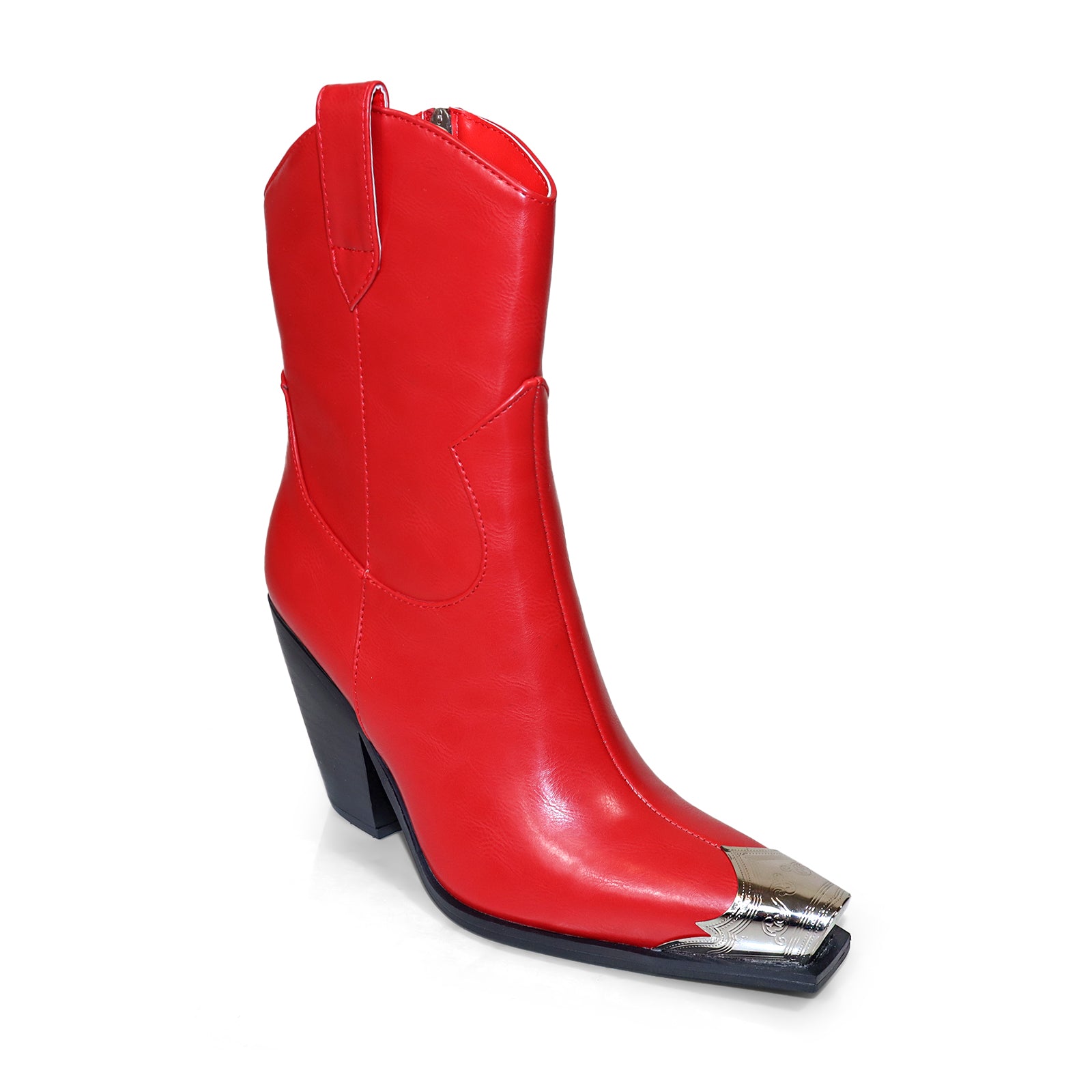 ESSO-7 METAL TOE WESTERN BOOTI RED