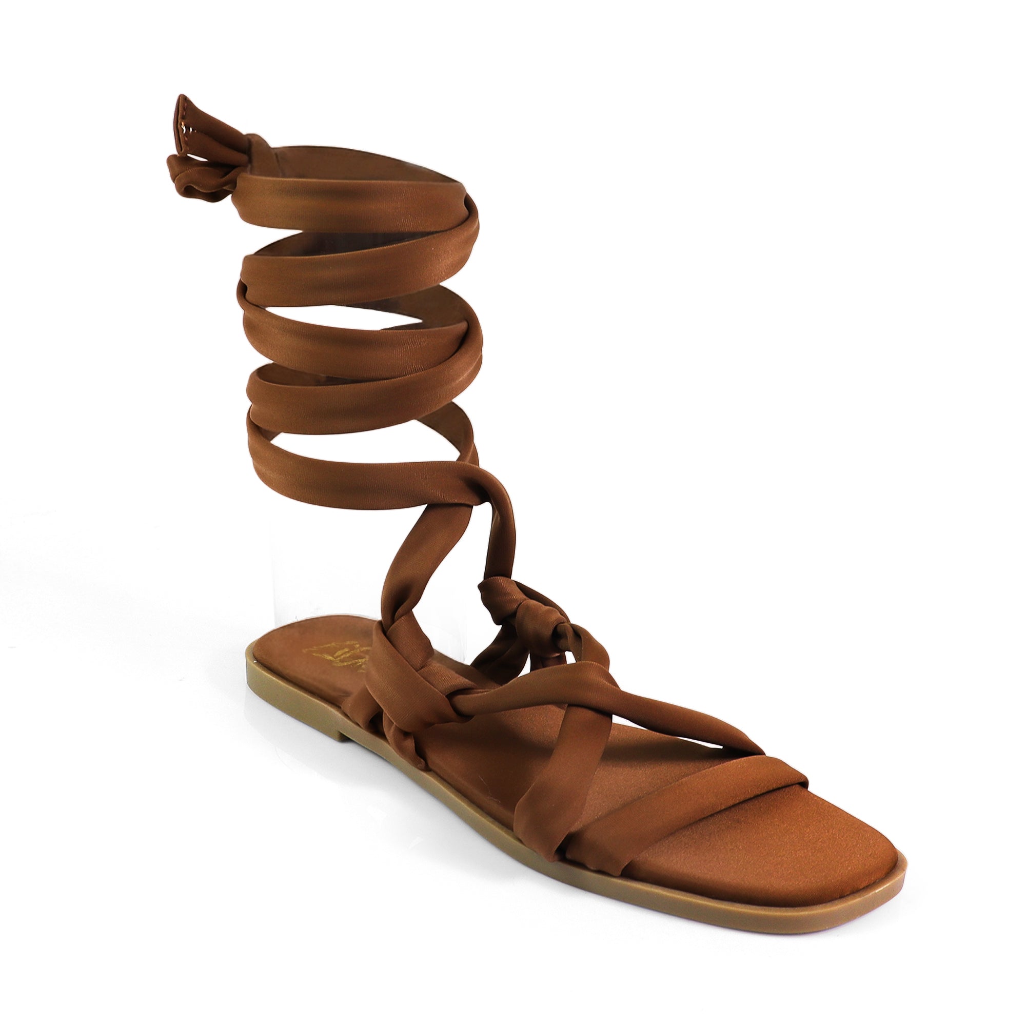 EVA-2 STRAPPY LACE UP SANDAL TAN