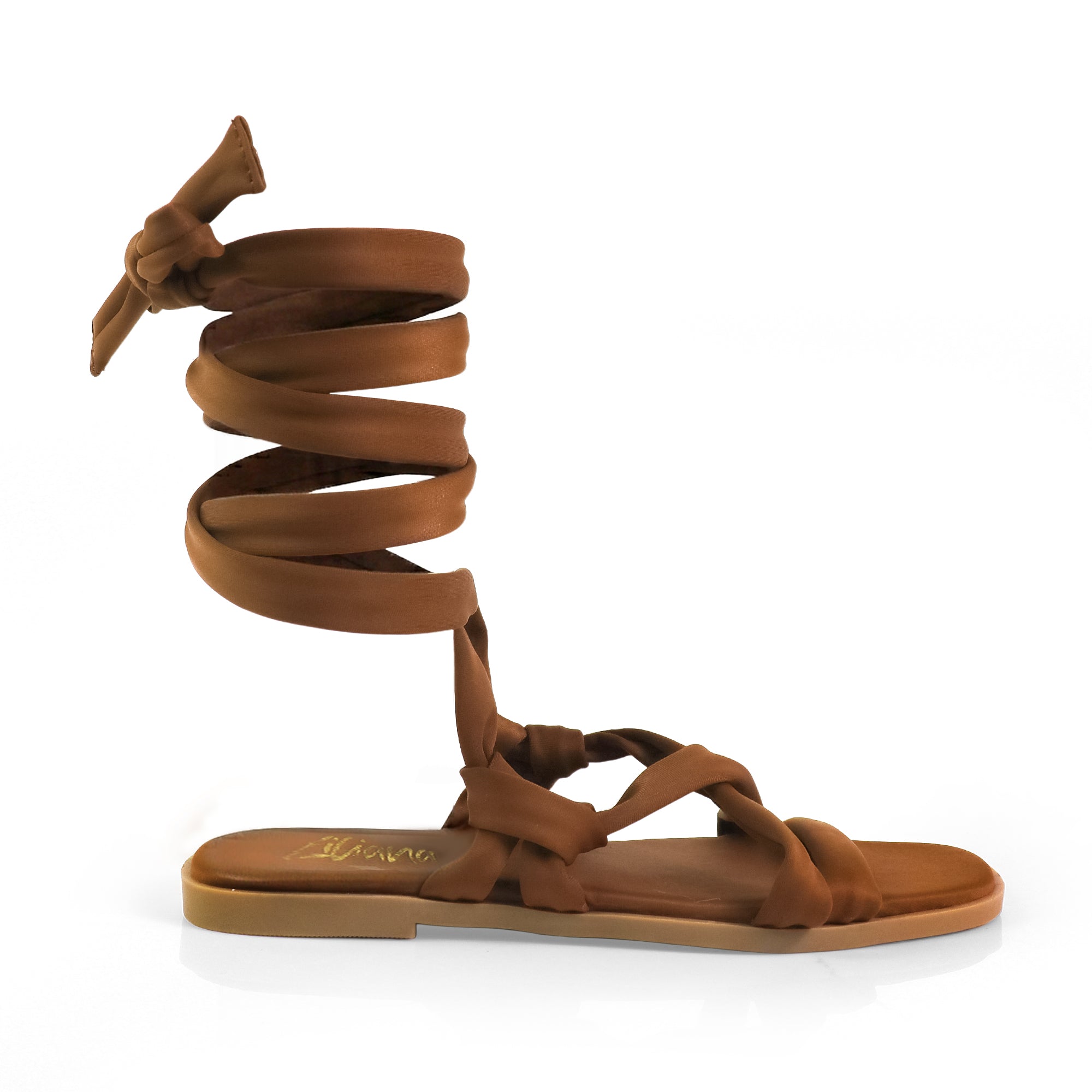 EVA-2 STRAPPY LACE UP SANDAL TAN