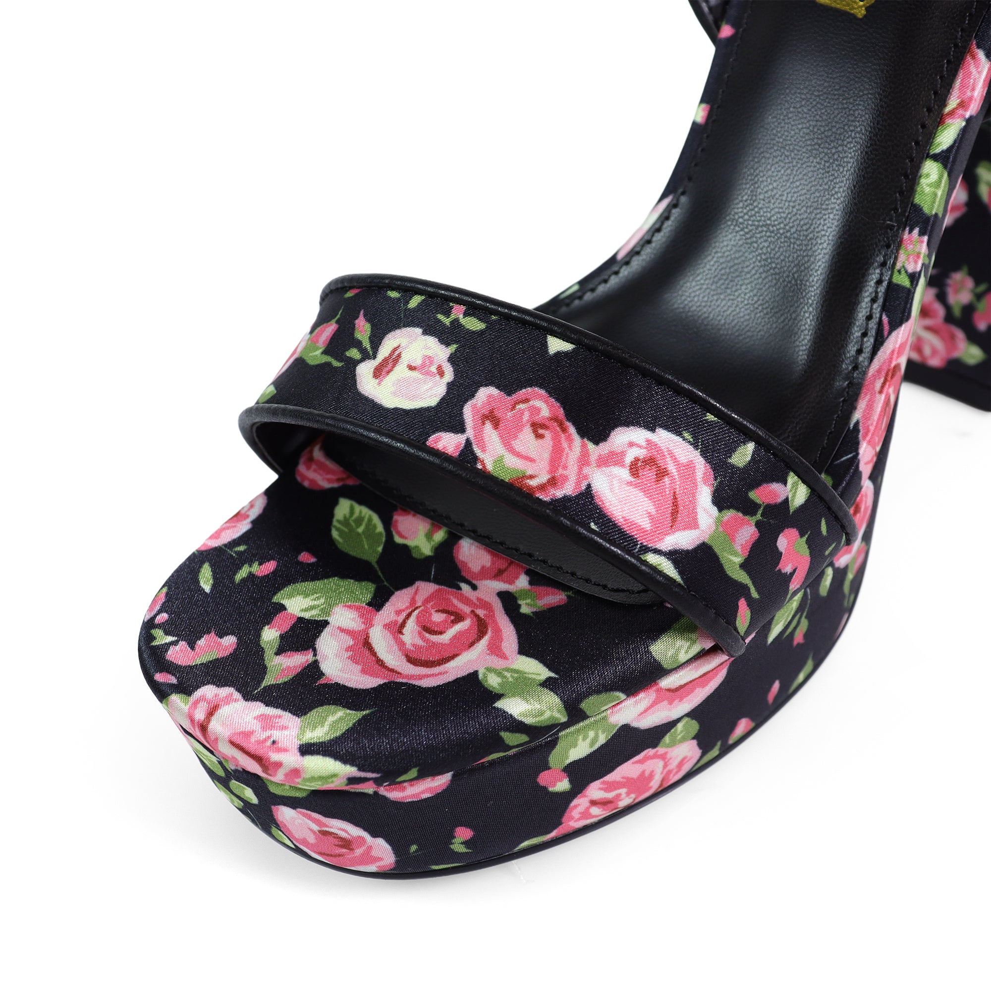 FELIZA-4 RAFFIA PLATFORM HEEL ROSE MULTIPLE