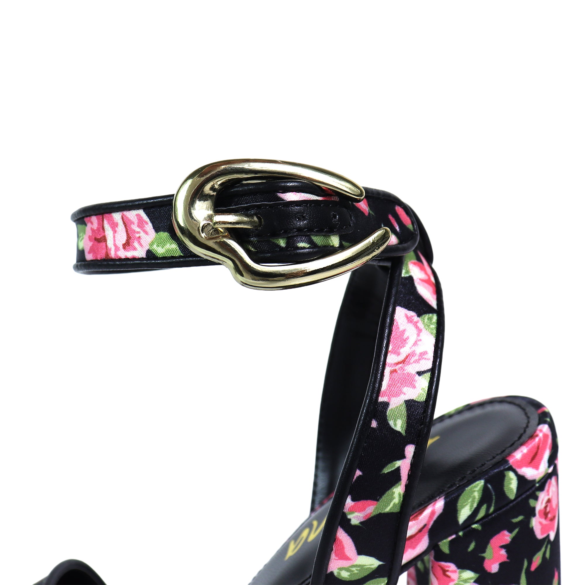 FELIZA-4 RAFFIA PLATFORM HEEL ROSE MULTIPLE