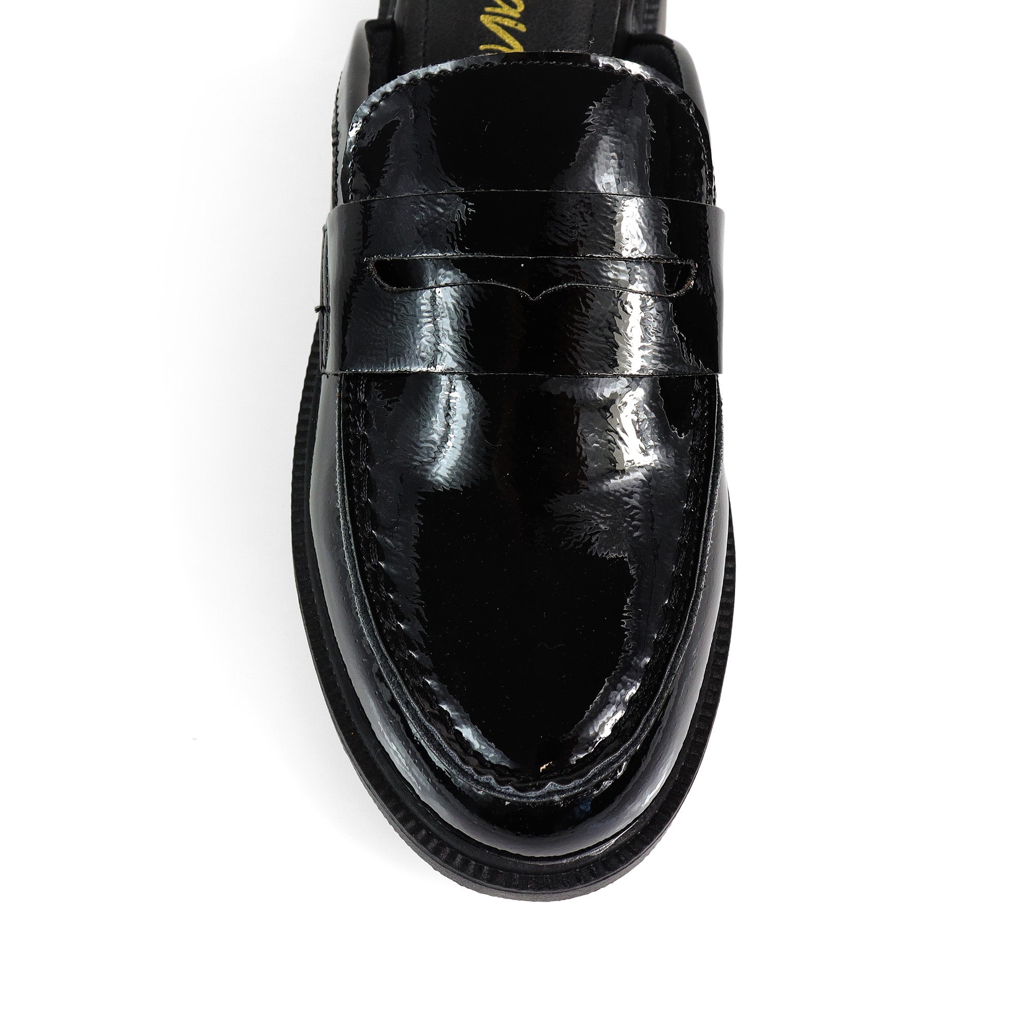 FLORESITA-1 PENNY LOAFER SLIDE BLACK