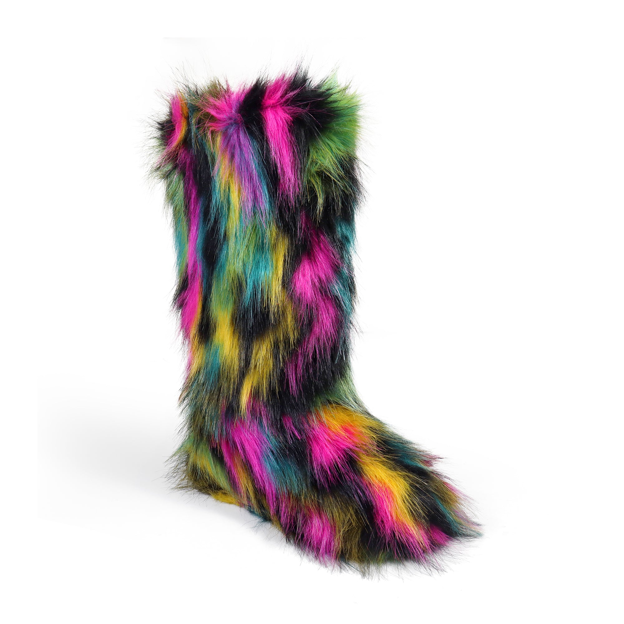 FONDA-5 FURRY SNOW BOOT RAINBOW