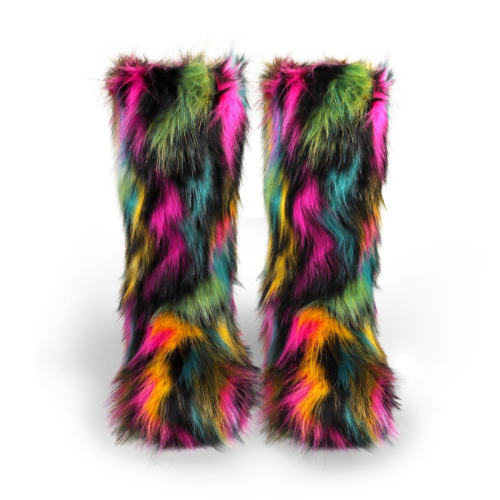 FONDA-5 FURRY SNOW BOOT RAINBOW