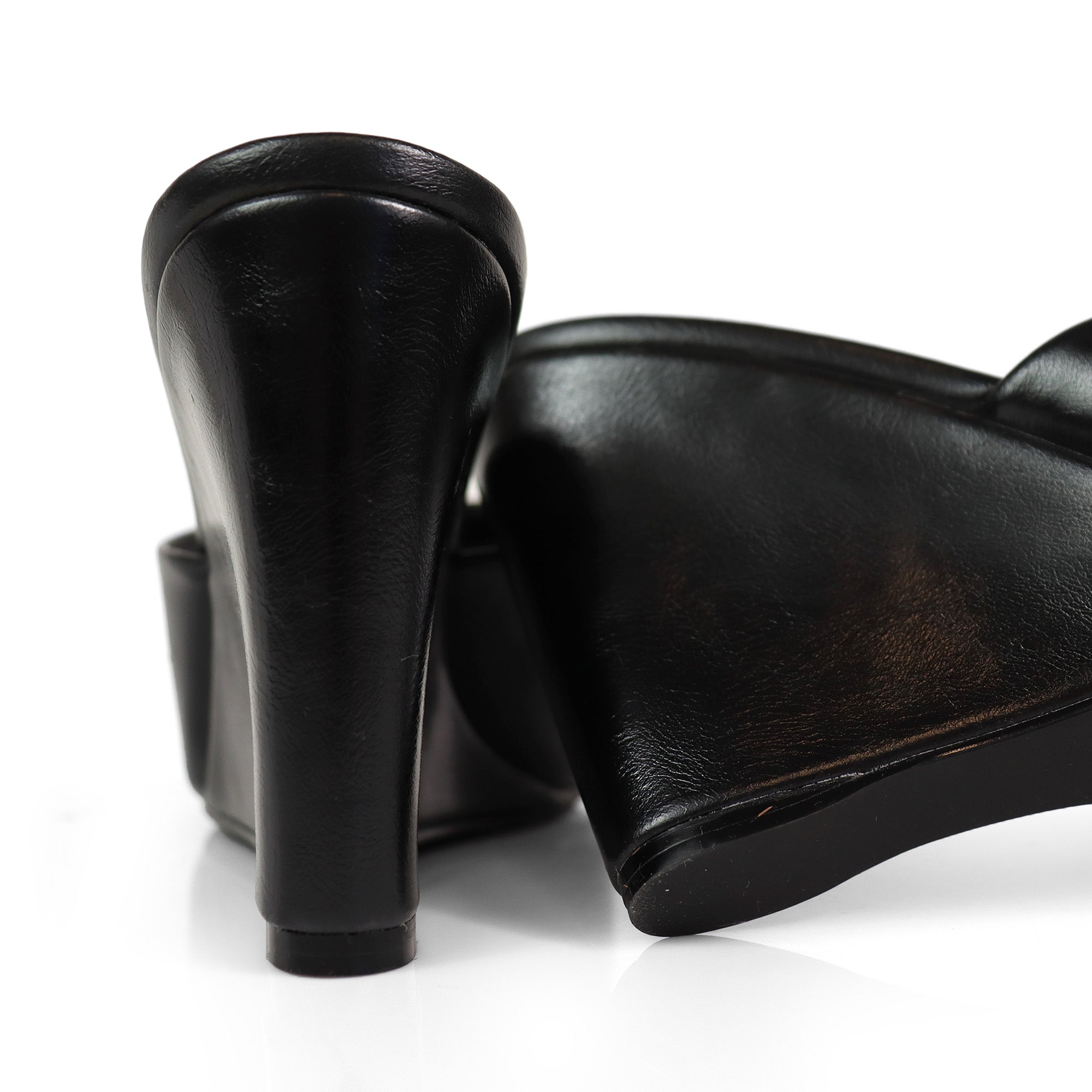 GILDA-4 WEDGE MULE BLACK