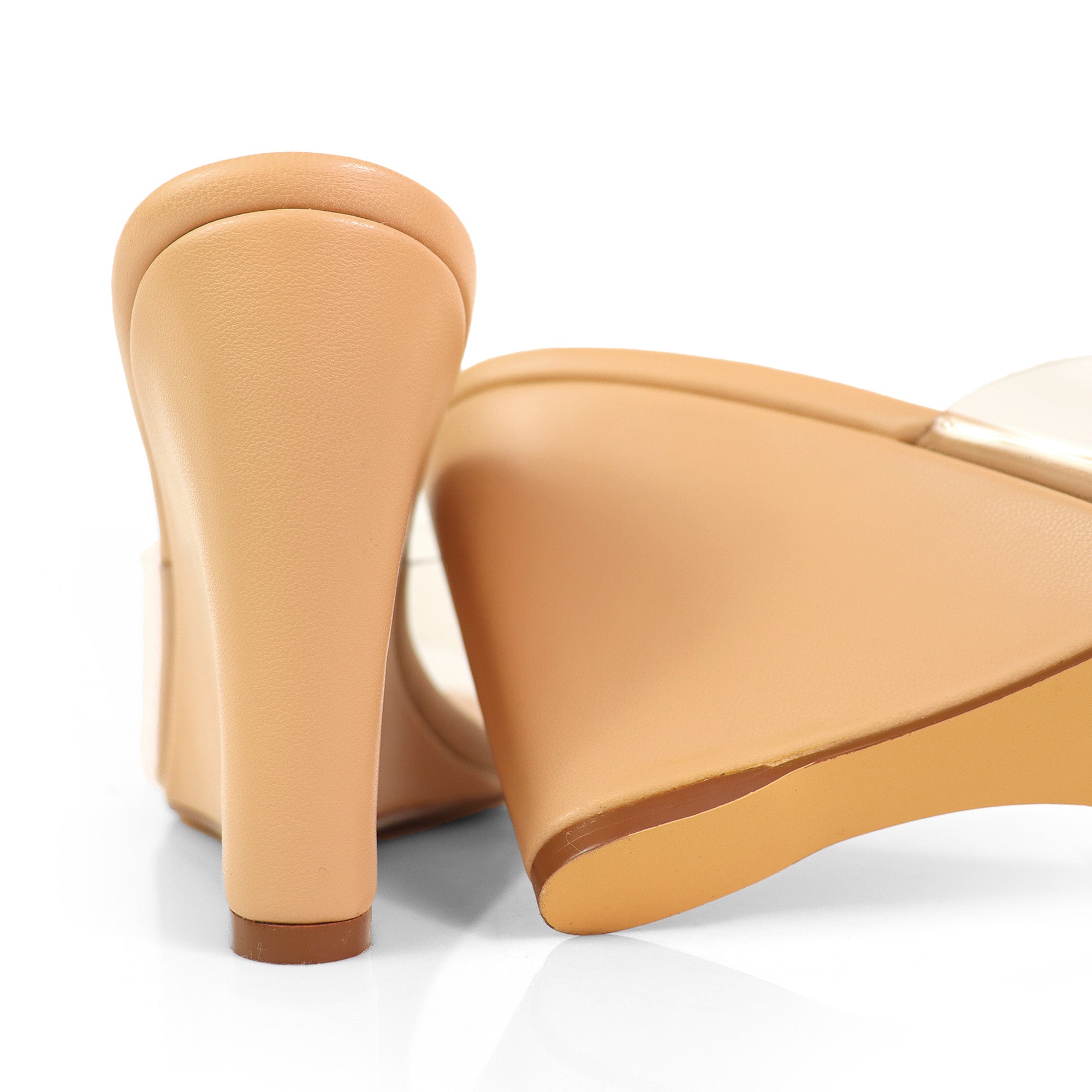 GILDA-4 WEDGE MULE CLEAR/NUDE