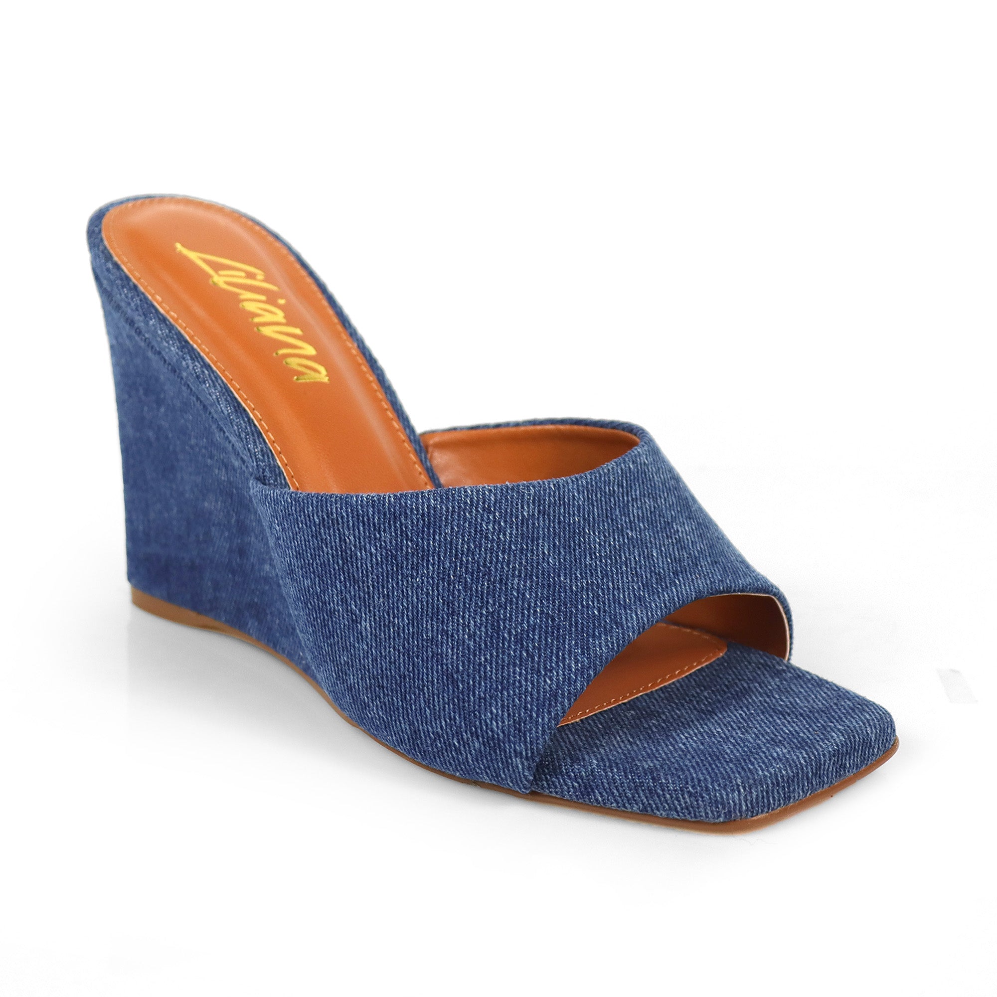 GILDA-4 WEDGE MULE DENIM