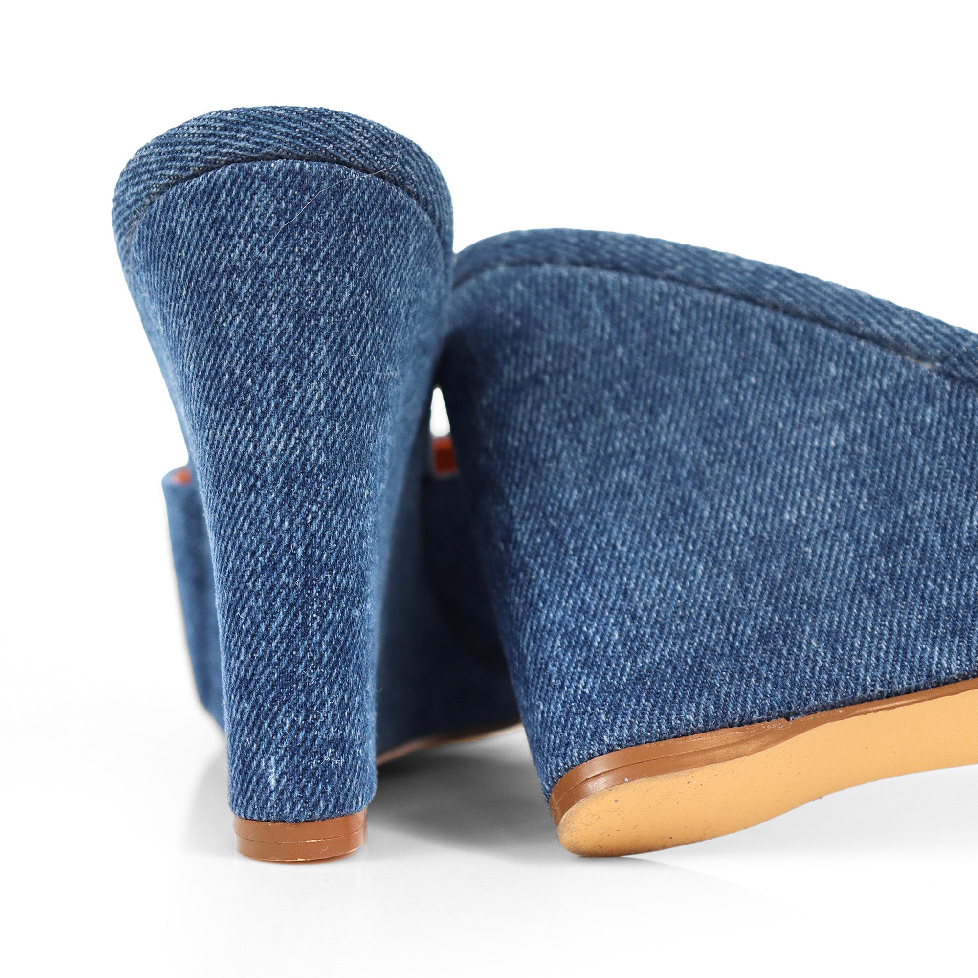GILDA-4 WEDGE MULE DENIM